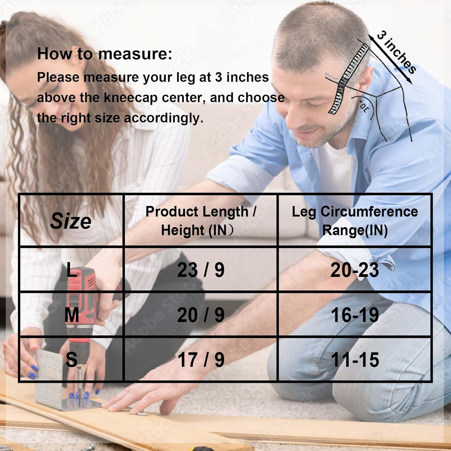 Knee Pads for Gardening, Flooring, Construction, Adjustable Breathable Knee Protection with EVA Foam for Men and Women, S/M/L Size，Work Pads with 2 Pack and Storage Bag - Yosten,