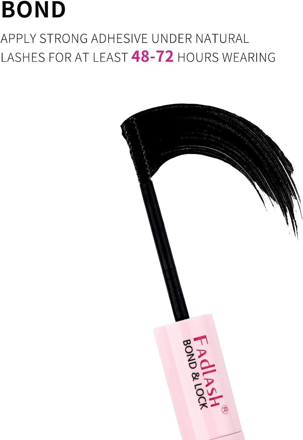 FADLASH Lash Bond and Seal Cluster Lashes Glue DIY Lash Extension Kit Lash Clusters Glue Individual Lashes Strong Hold 48-72 Hours Latex Free DIY Eyelash Extension Kit Suitable for Sensitive Eyes image number 6