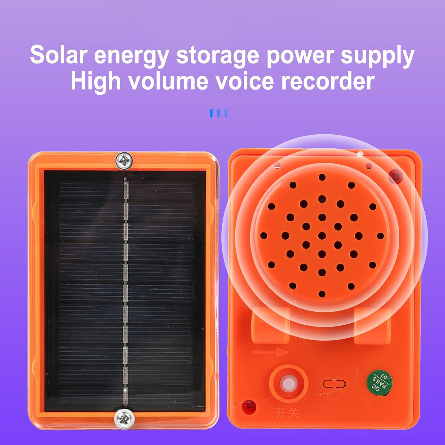 Animal Bird Deterrent Solar Sound Light Bird Deterrent, Rotation Flashing Bird Deterrent, Rainproof, Built in Sounder image number 1