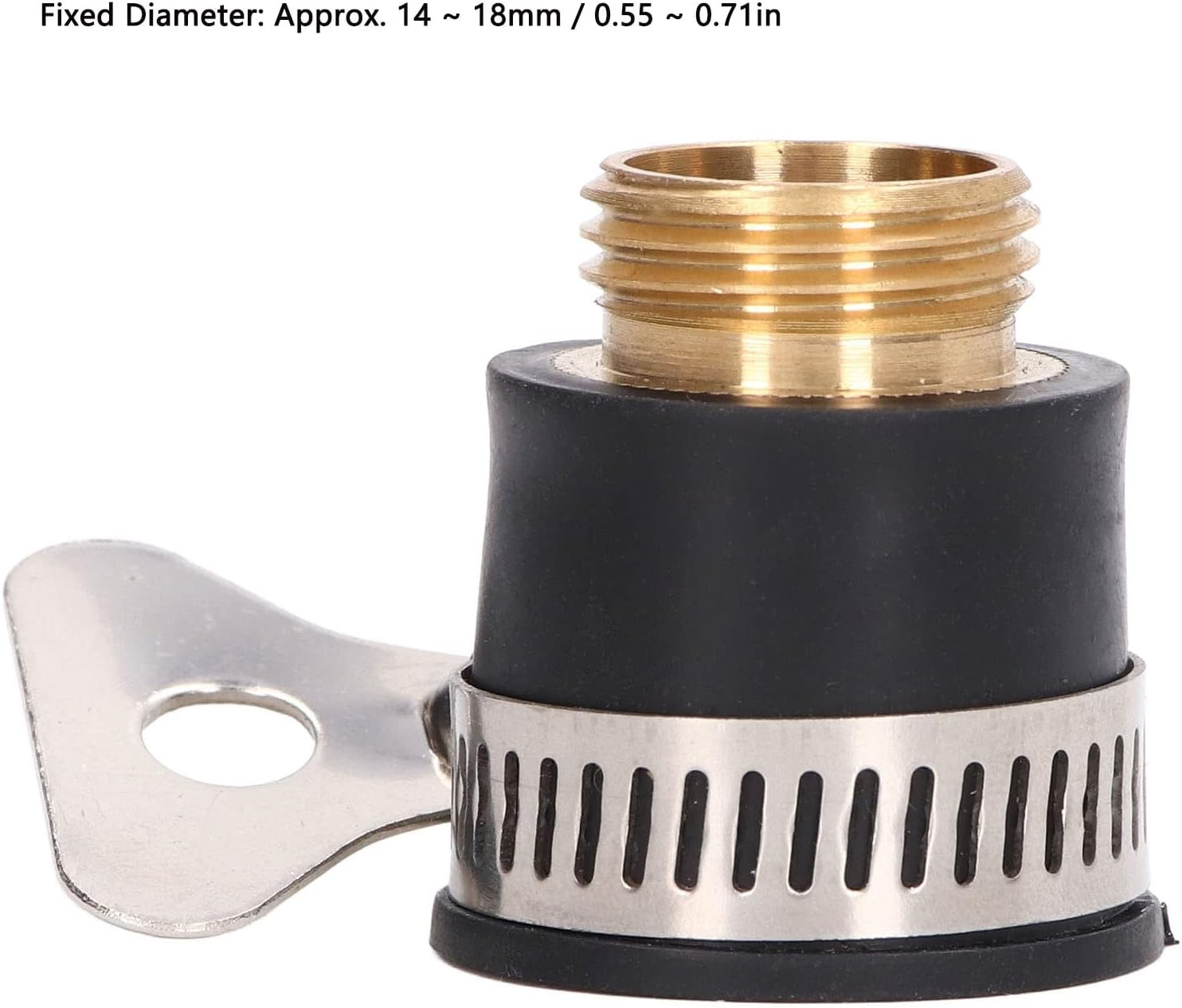 Universal Brass Faucet Tap Connector Adapter Quick Joint 1/2In for Garden and Kitchen Water Hose Pipe