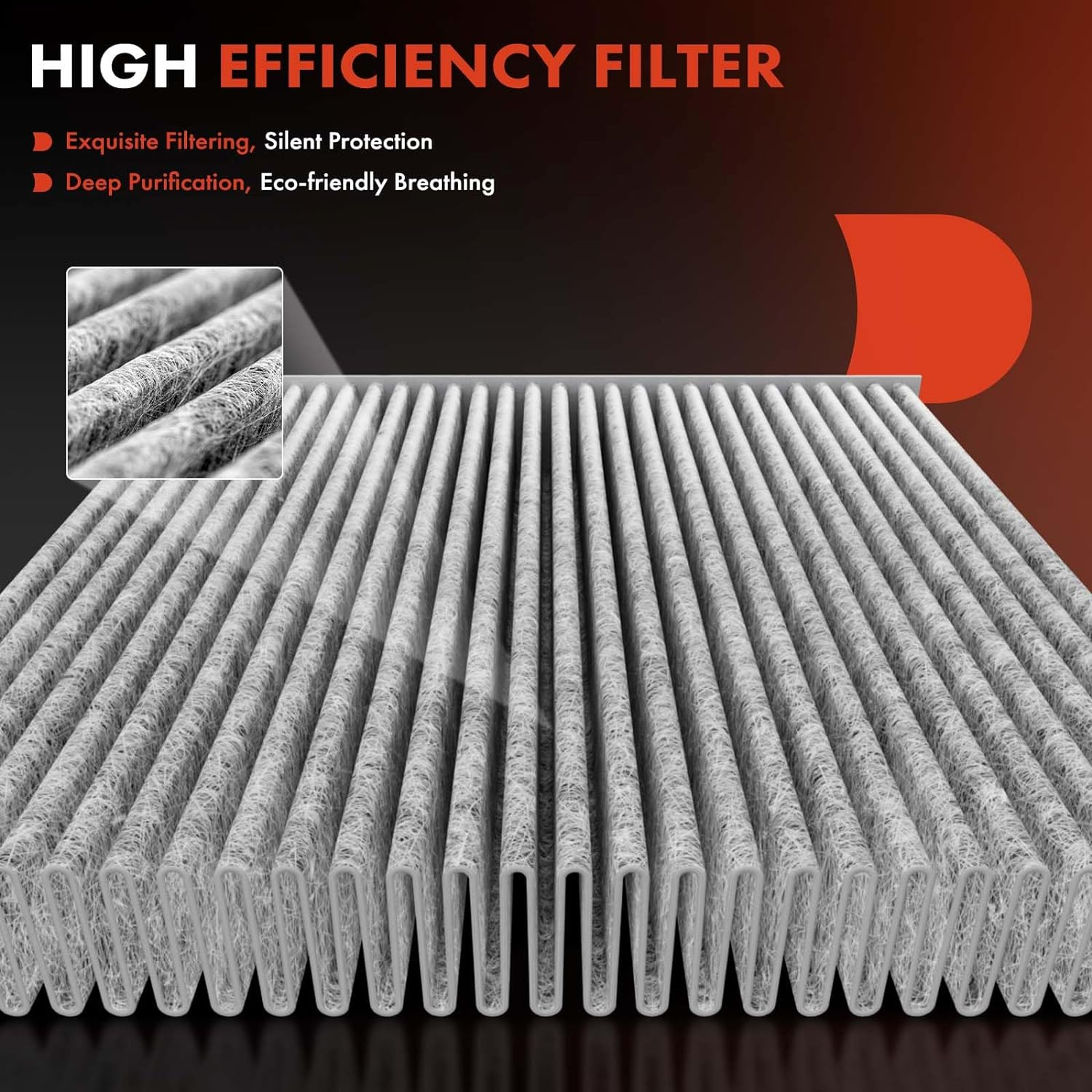 A-Premium 2-PC Cabin Air Filter with Activated Carbon Compatible with BMW F25 X3 2011-2017, F26 X4 2015-2018, 2.0L 3.0L, Replace# 64319237158