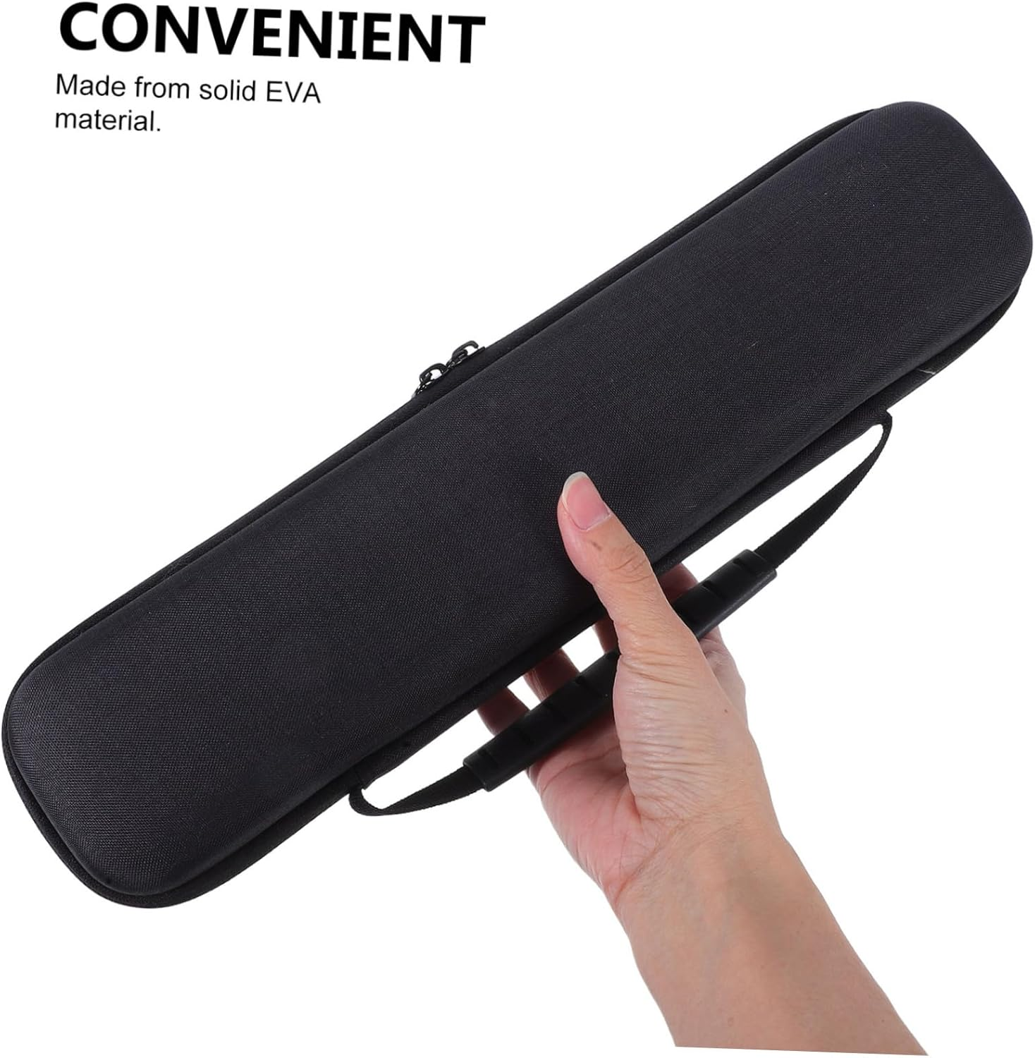 FRCOLOR Hair Straightener Case Eva Travel Holder Waterproof Stylish Storage Bag for Curling Iron Heat Resistant - Black image number 6