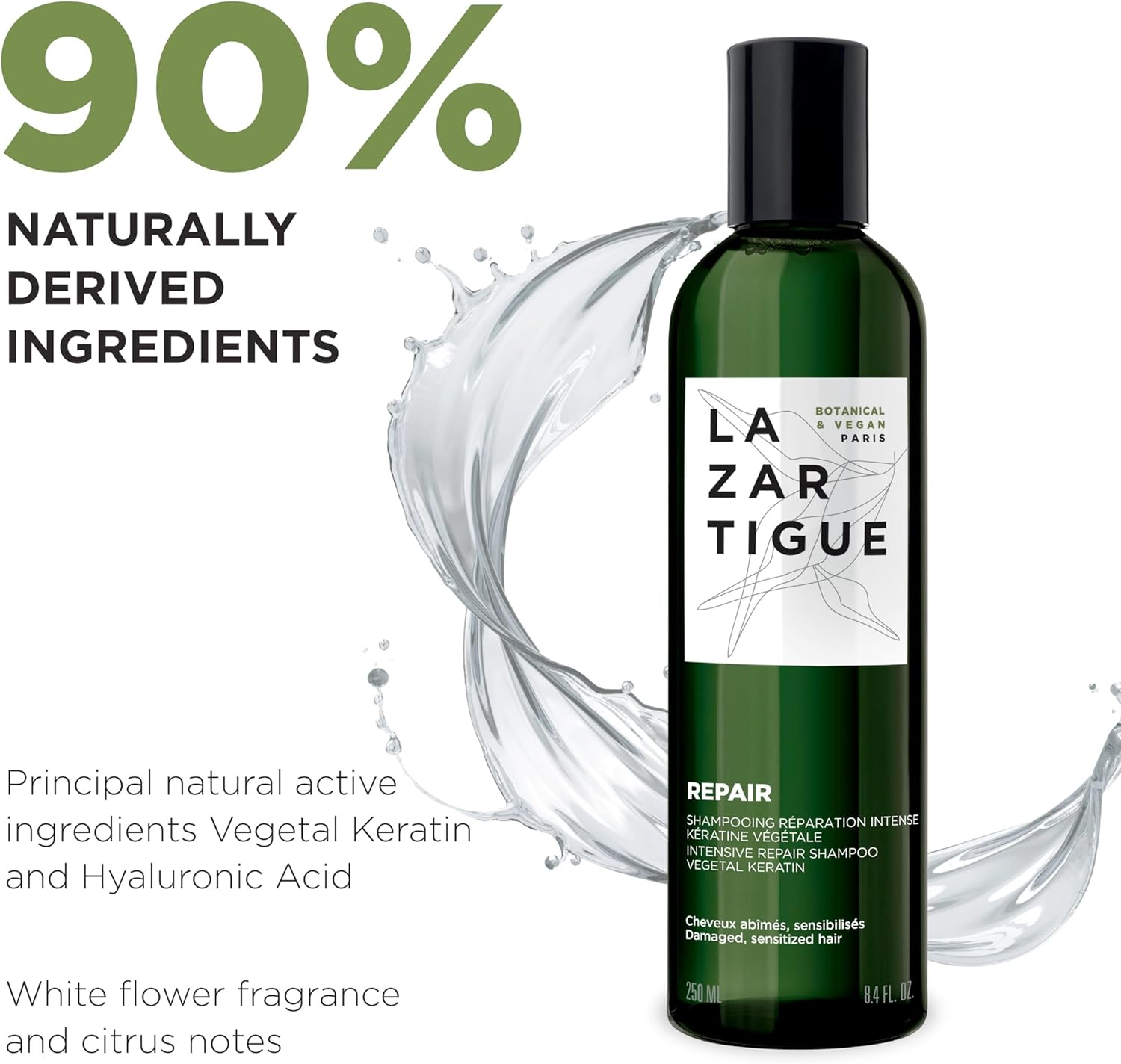 Lazartig Intensive Repair Shampoo 8.5 Fl Oz (250 Ml) image number 5