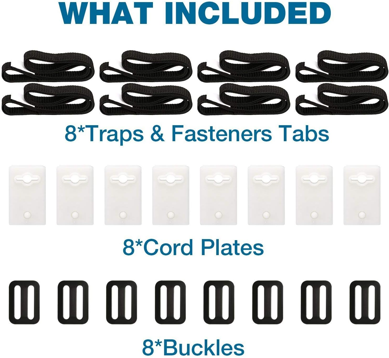 Solar Cover Reel Straps Kit, Universal Attachment for In-Ground Pool Solar Blankets, Includes 8 Nylon Straps, Buckles & Hardware image number 5