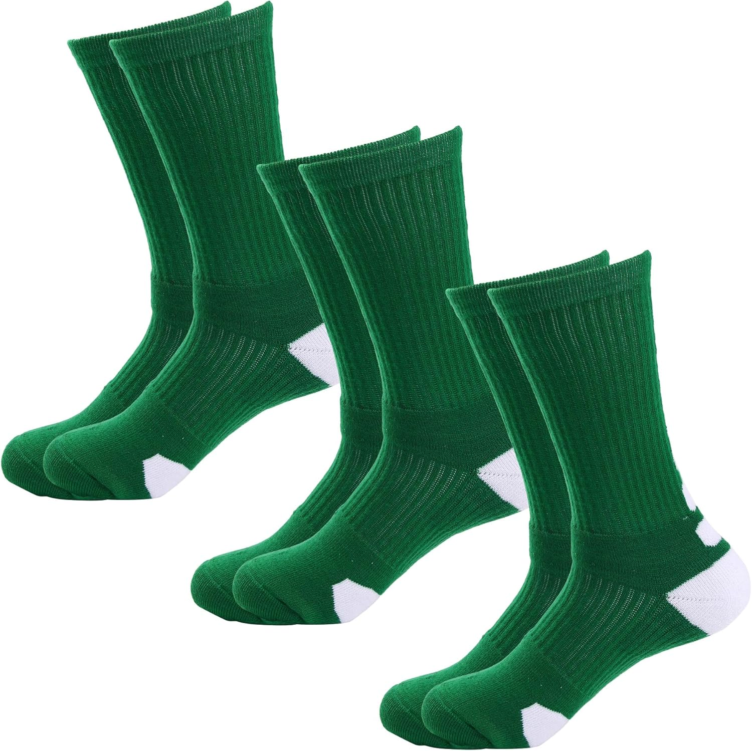 Dress Cici Men'S Mid Calf Athletic Socks, Polycotton Cushion Crew Running Socks (3 Pairs)