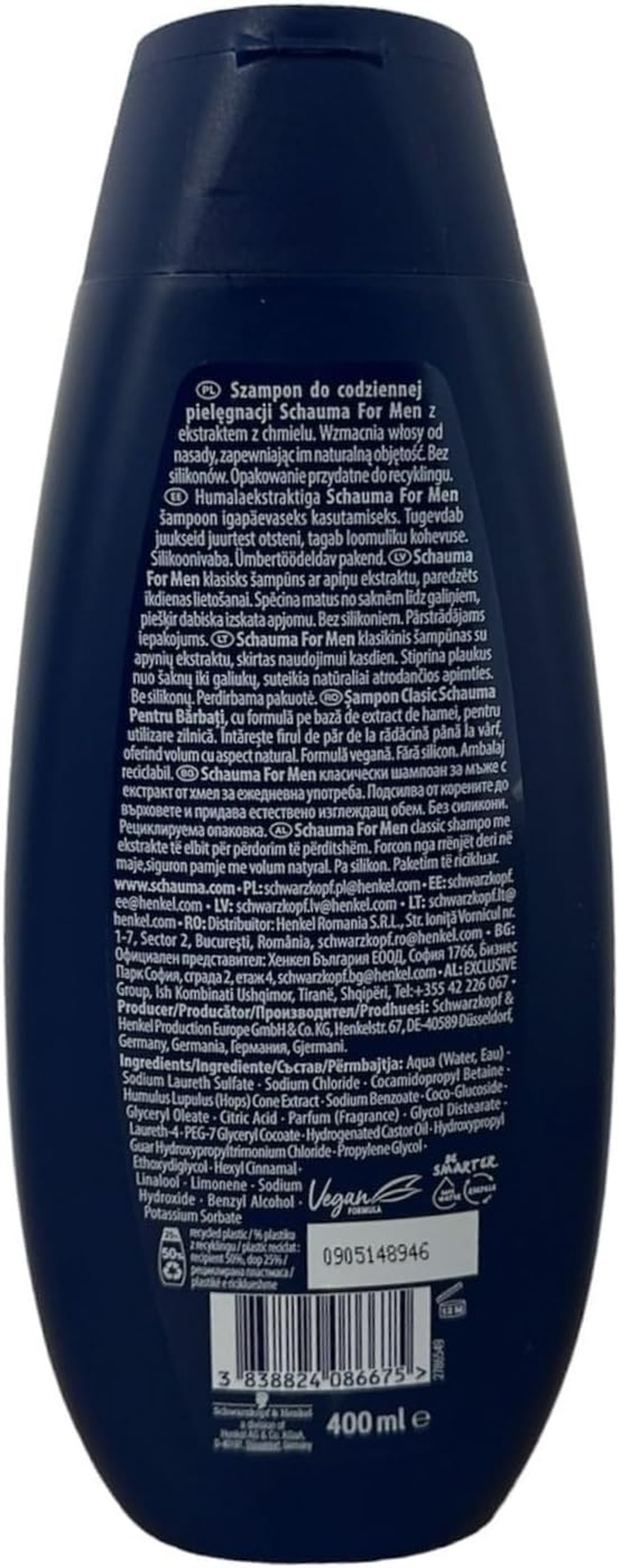 Schauma for Men Shampoo 400 Ml