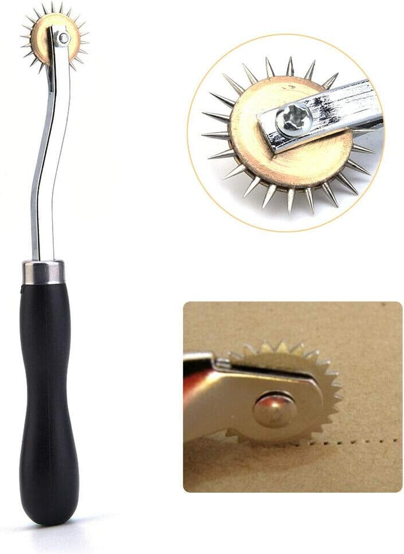 Overstitch Wheel POWERTOOL Stitch Spacing Tool Sewing Pattern Tracing Pricking Wheel Sewing Roulette Spacer Wheel Tools for Leather,Paper and Cloth Craft image number 6