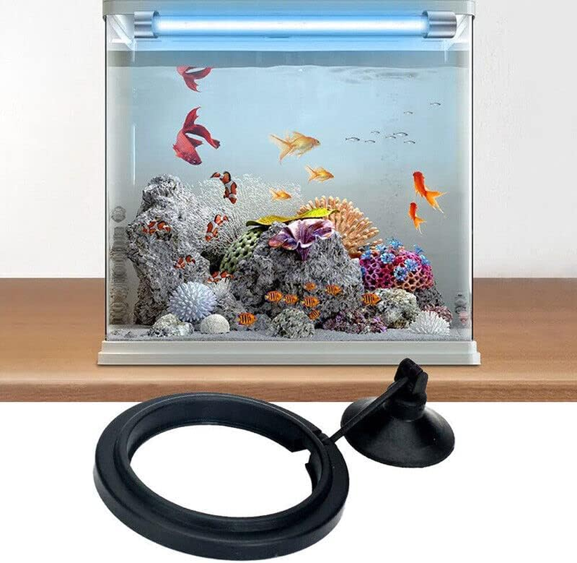 AIMALL Fish Feeding Ring with Adjustable Suction Cup for Aquarium Food Floating Square and round Feeder image number 1