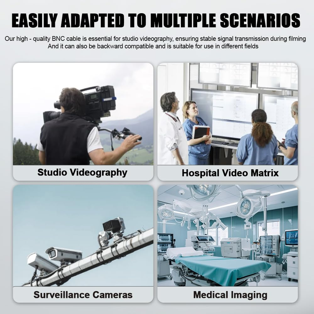 Alvin'S Cables 12G Bnc-Coaxial-Cable HD SDI BNC Male to Male Original Cable for 4K Video Camera 50Cm|19.7Inches RED image number 4