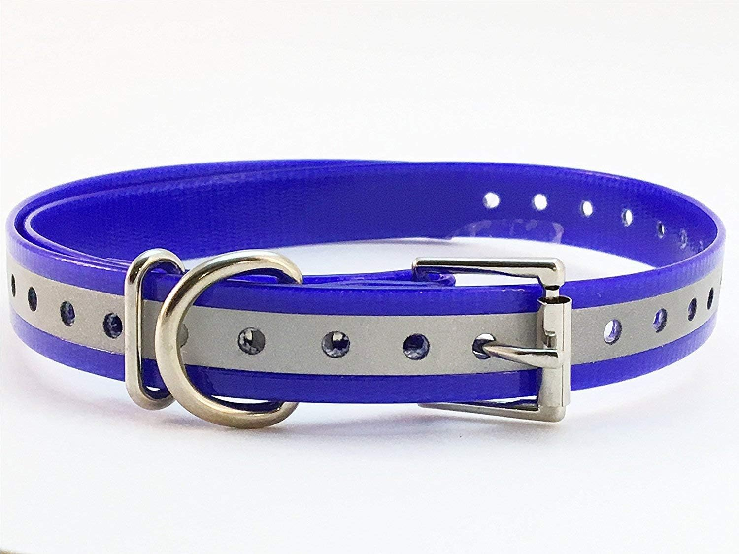 Trainpro Replacement &frac34;&rdquo; Dog Collar Strap Bands with Double Buckle Loop Training for All Brands of Pet Shock Bark E Collars and Fences.