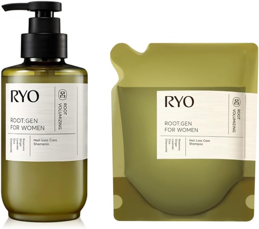 Root:Gen for Women Hair Loss Care Set Shampoo 515Ml + Refill Pack 400Ml. Repair and Moisturizing, anti Loss Care, Strengthening Hair Roots. Korean Beauty Shampoo and Treatment Set for Ryo. (Total 915 Ml) image number 2