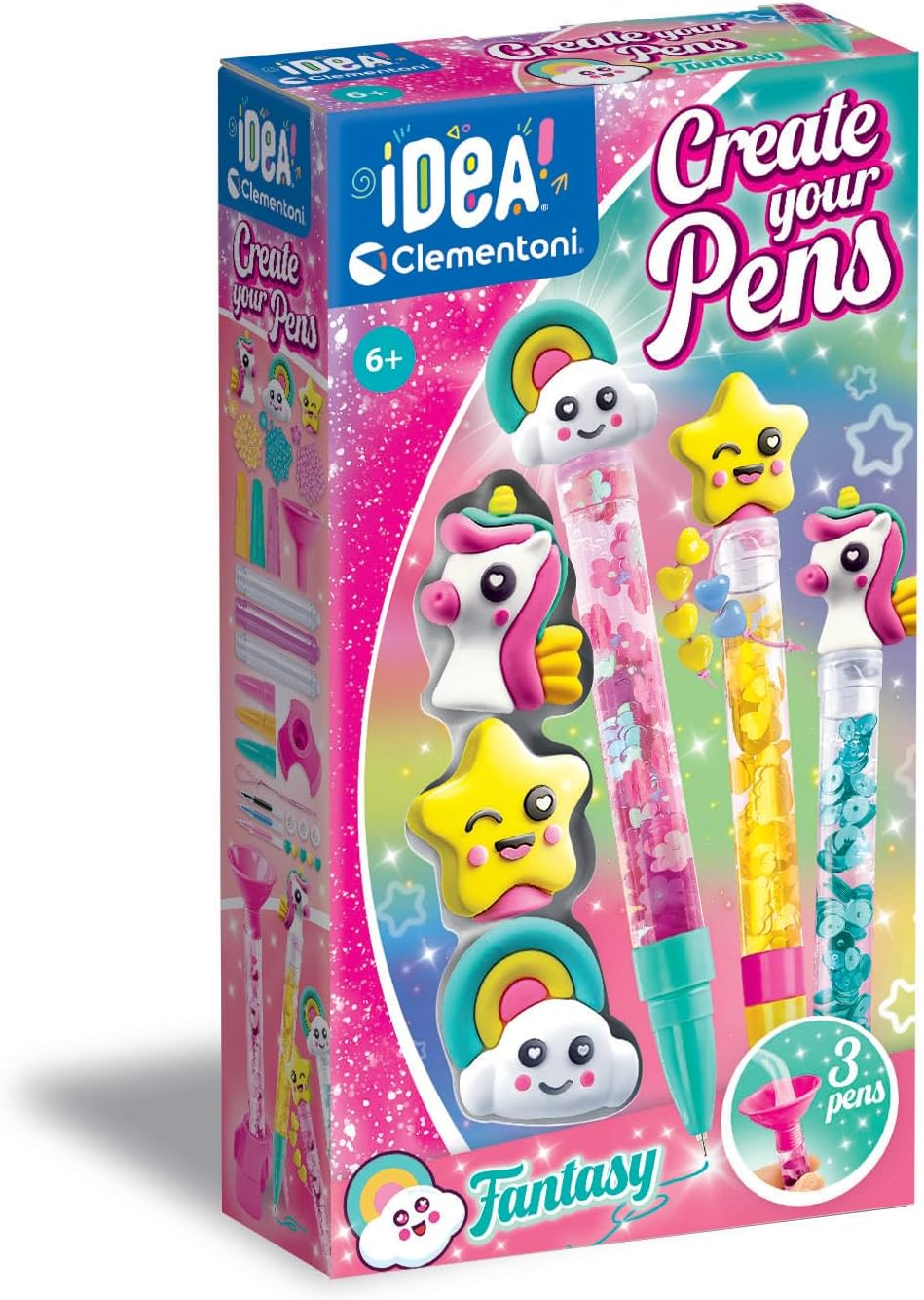 Clementoni Create Your Fantasy Pens Colouring Pen Set image number 3