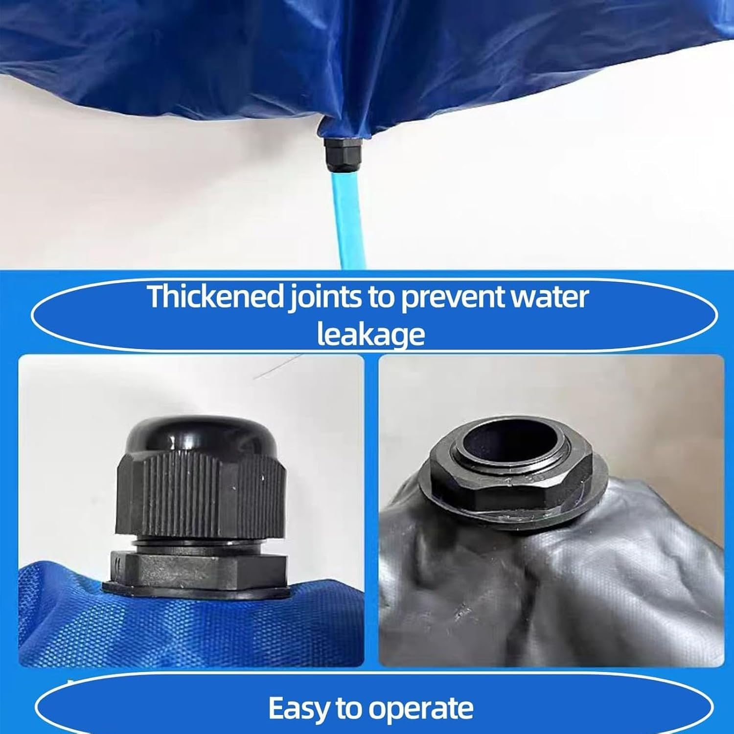 MILIOG 7Pcs Mini Split Cleaning Kit Bag with 1L High Pressure Sprayer, Air Conditioner Cleaning Kit with Waterproof PVC AC Cleaning Cover Bib with Cleaning Tools, Wall Mounted Air Conditioning image number 6