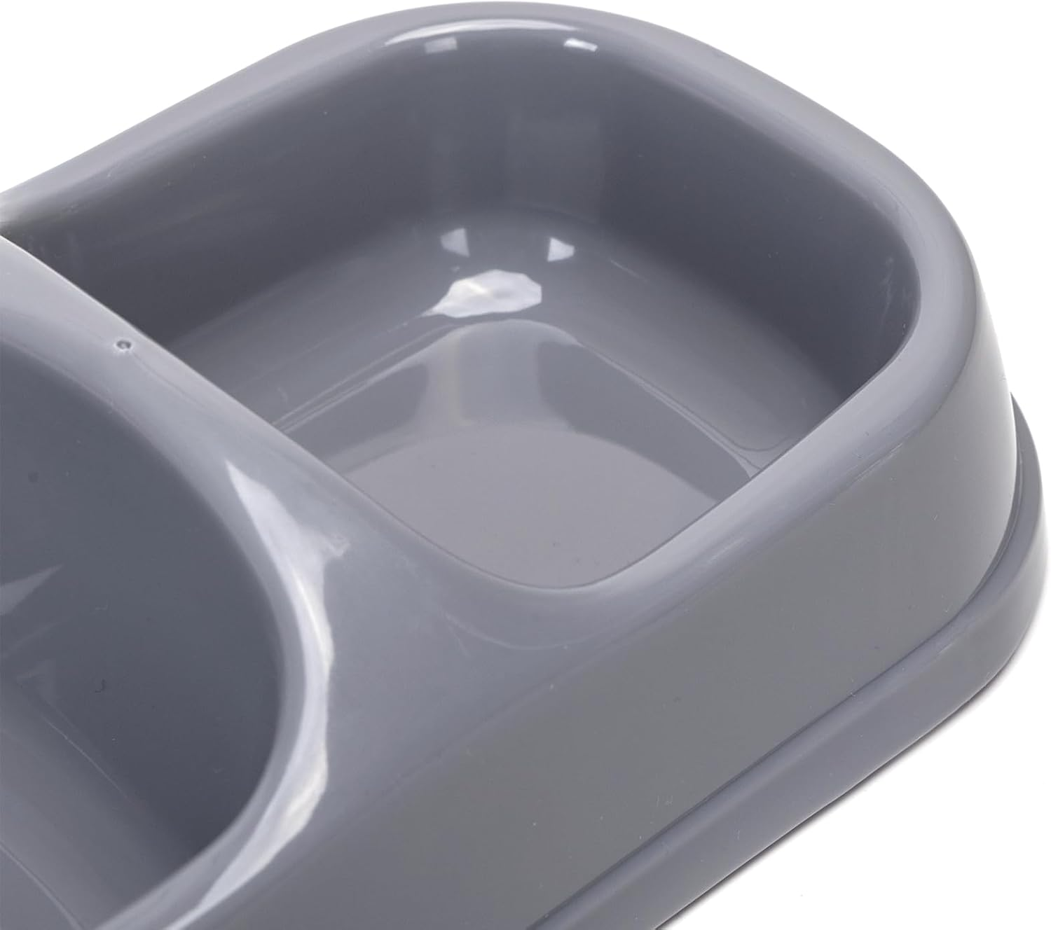 Double Pet Bowl, Stainless Steel Design & Non Slip Pet Bowl Ideal for Dog and Cat Food and Hydration