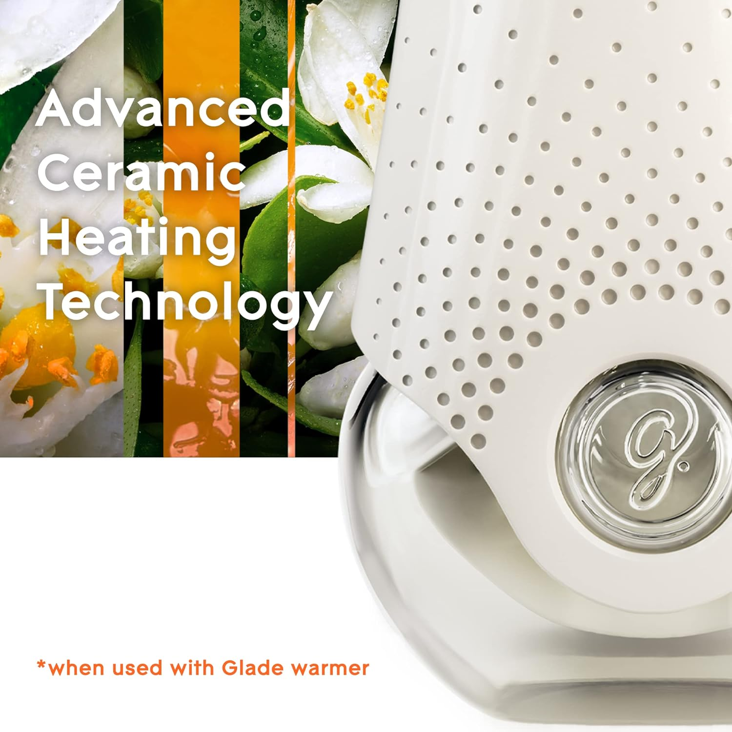 Glade Aromatherapy Electric Scented Oil Warmer with Refill, Infused with Essential Oils, Orange and Neroli Home Fragrance, 20Ml, 1 Count image number 5