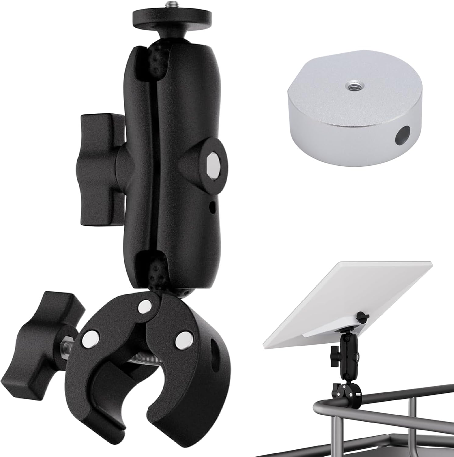 Starlink Mini Mount, RV Ladder Pole Mount with Adjustable Clamp, Roof Rack Mount for Starlink Mini Dish on Rvs, Boats and Campers, Compatible with Old Version Original Pipe Adapter image number 3