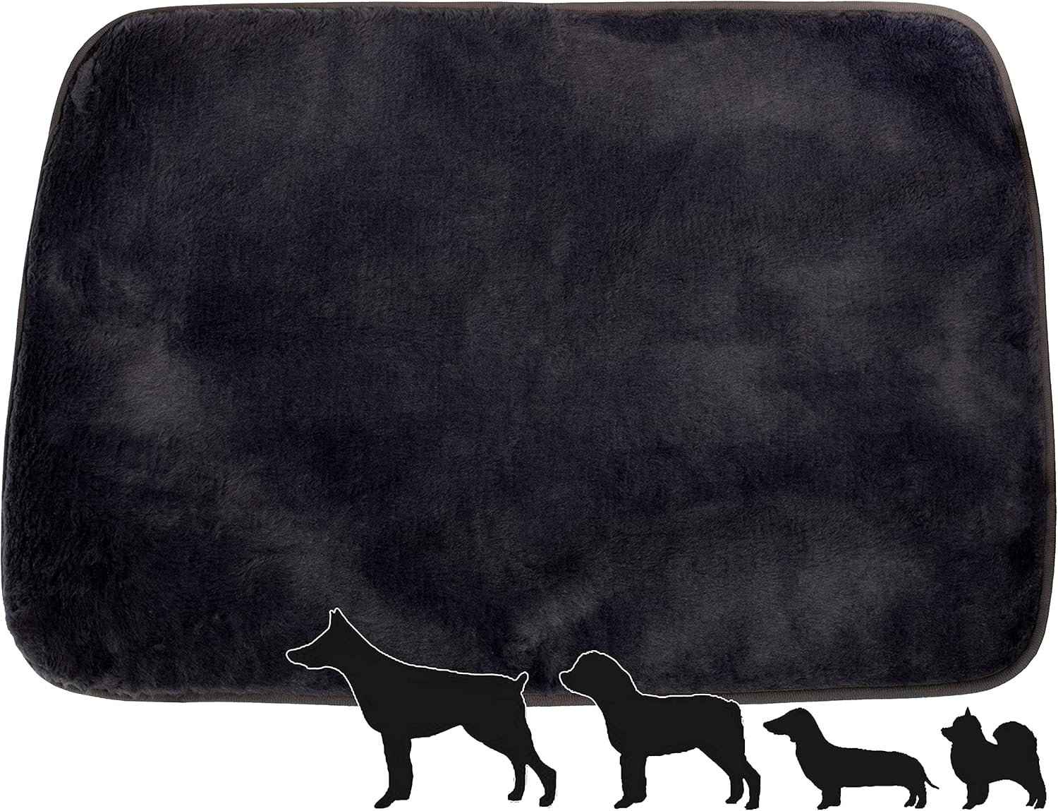 Brandsseller Pet Blanket, Dog Blanket, Cat Blanket, Silky, Soft, Approx. 70 X 100 Cm (Approx. 70 X 100 Cm, Black) image number 3
