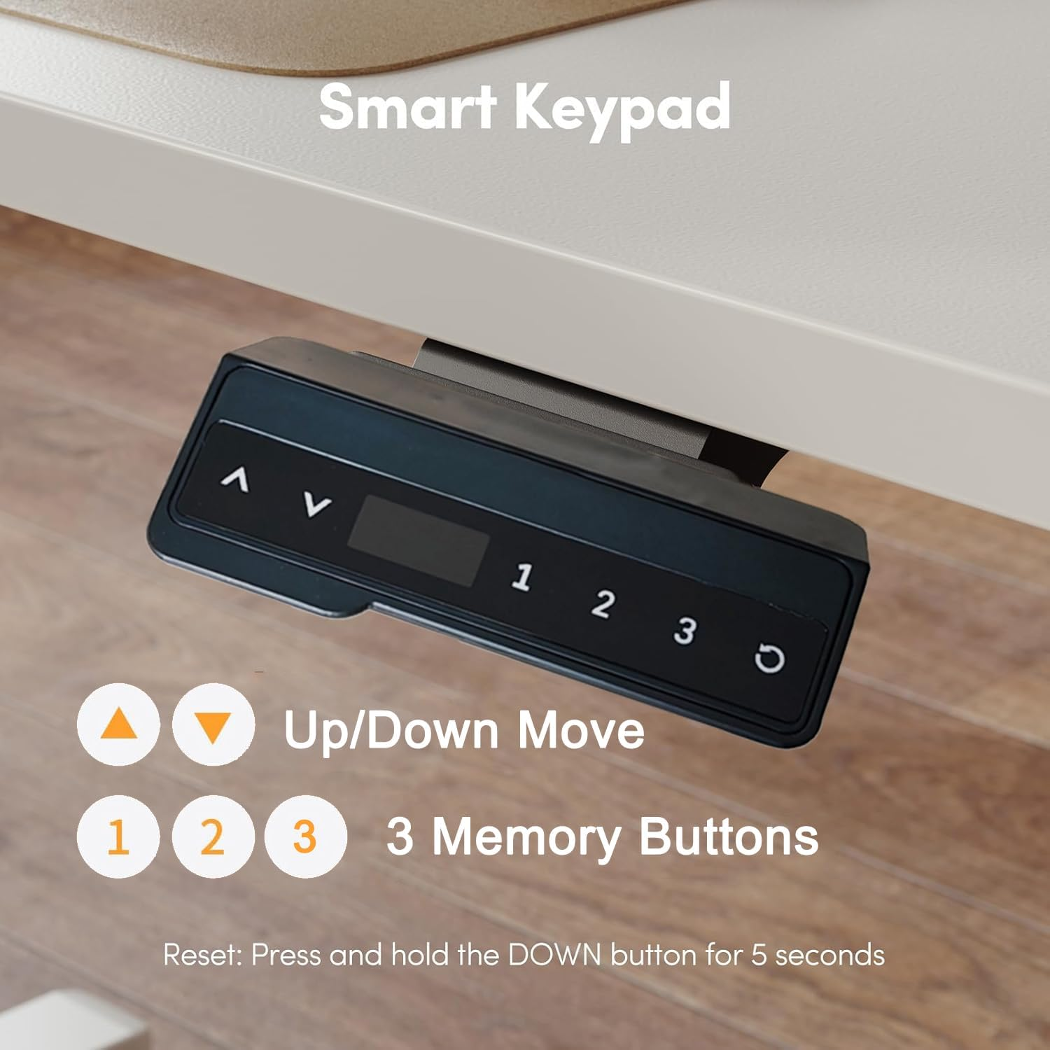 CKIKH Electric Standing Desk Adjustable Height Sit and Stand Desk Home Office Desk Ergonomic Workstation Computer Desk for Office Gaming Strong Capacity (White01, 120CM) image number 3