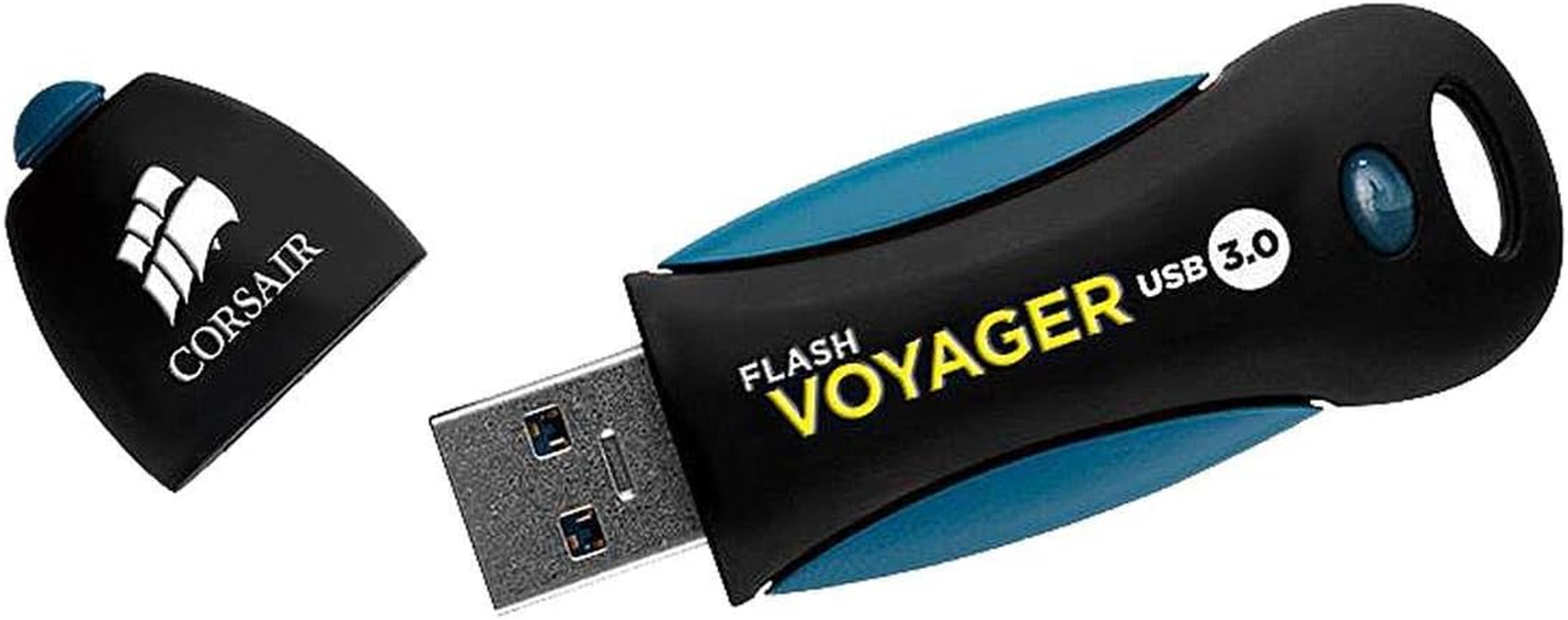 Corsair 128 GB USB 3.0 Flash Voyager Flash Drive, Black image number 3