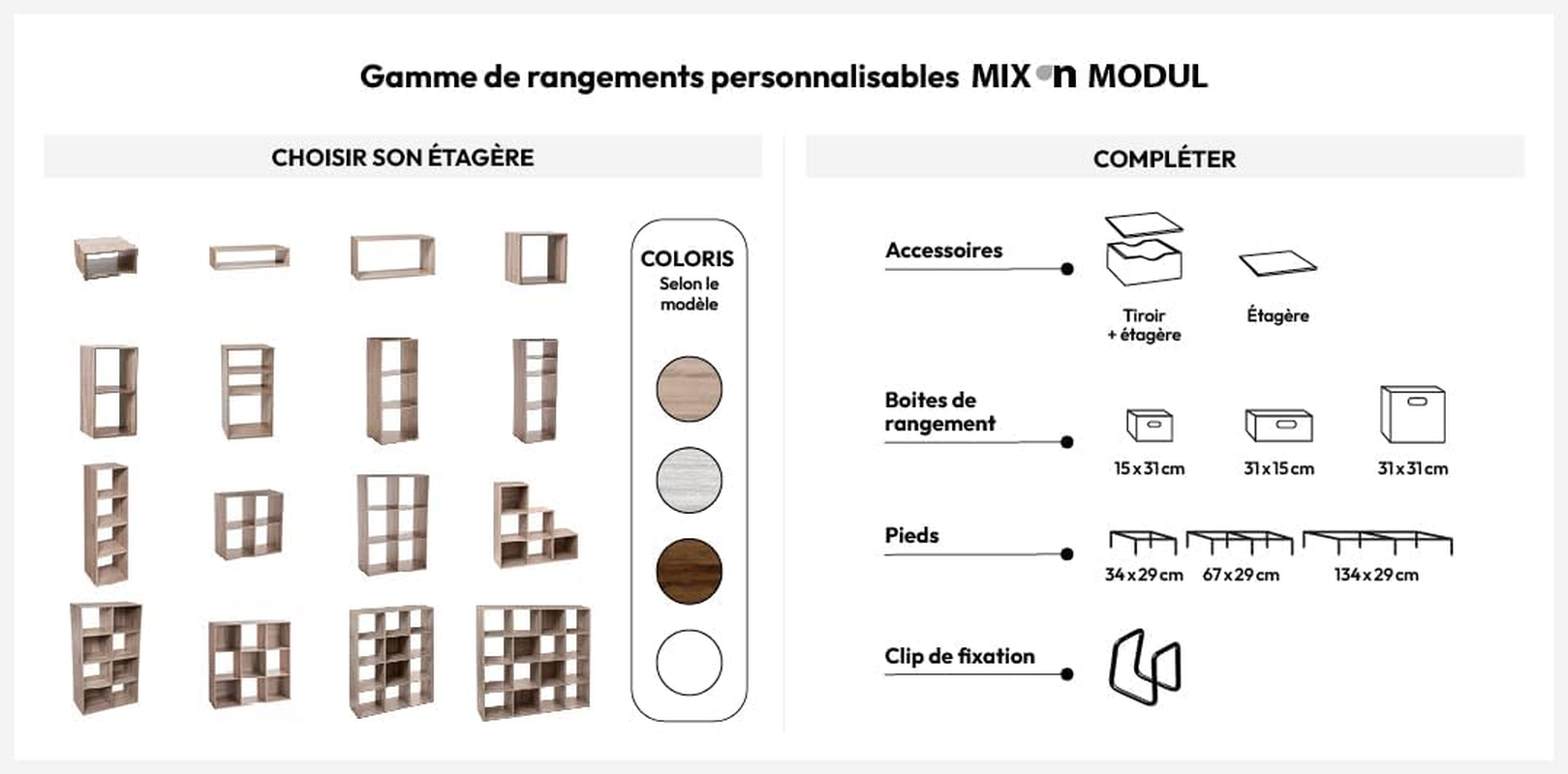 Straw Basket 31 X 15 Cm "Mix N Module" Black - 5 Five Simply image number 1