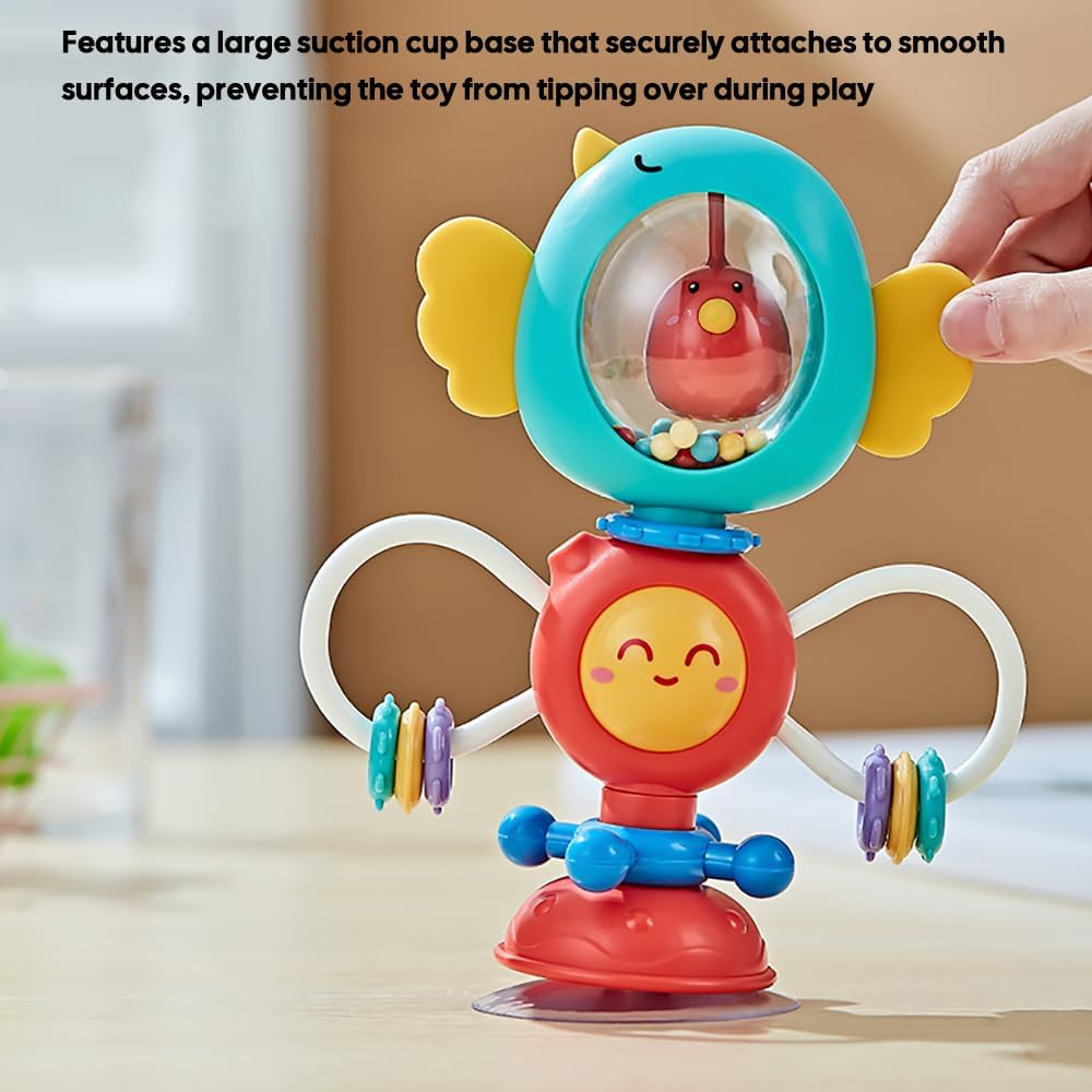 The Bird Rattle Highchair Toy(Green) image number 4