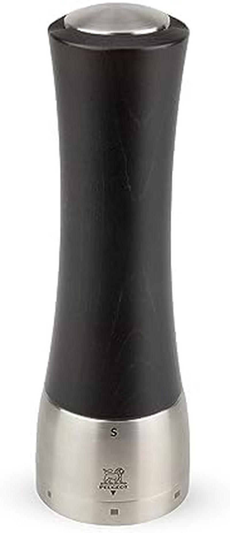 Peugeot - Madras U'Select Manual Salt Mill - Adjustable Grinder - Stainless Steel & Olive Wood, Natural - 21 Cm