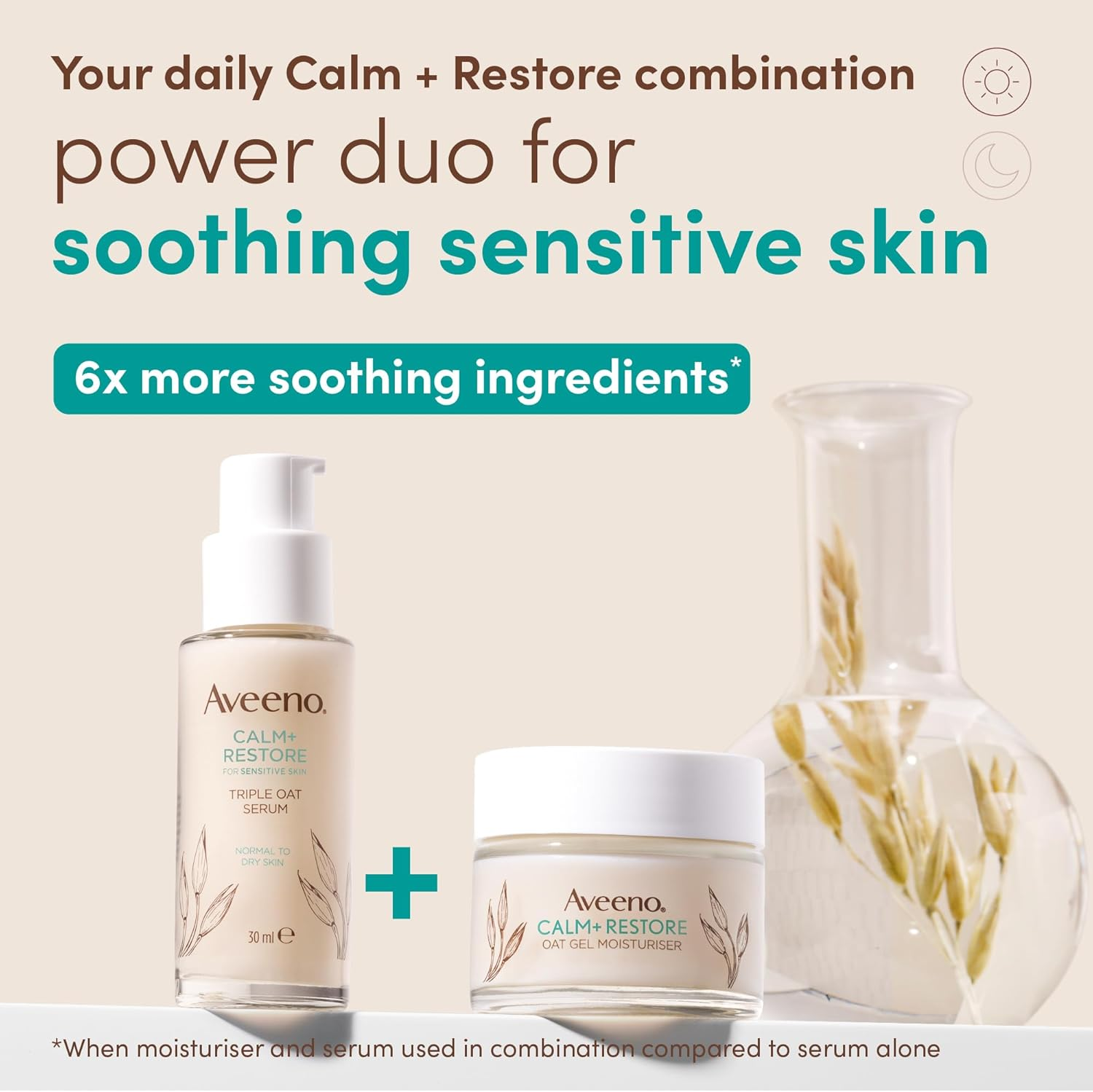 Aveeno Face Calm + Restore Sensitive Skin Nourishing Oat Cleanser 200 Ml image number 1