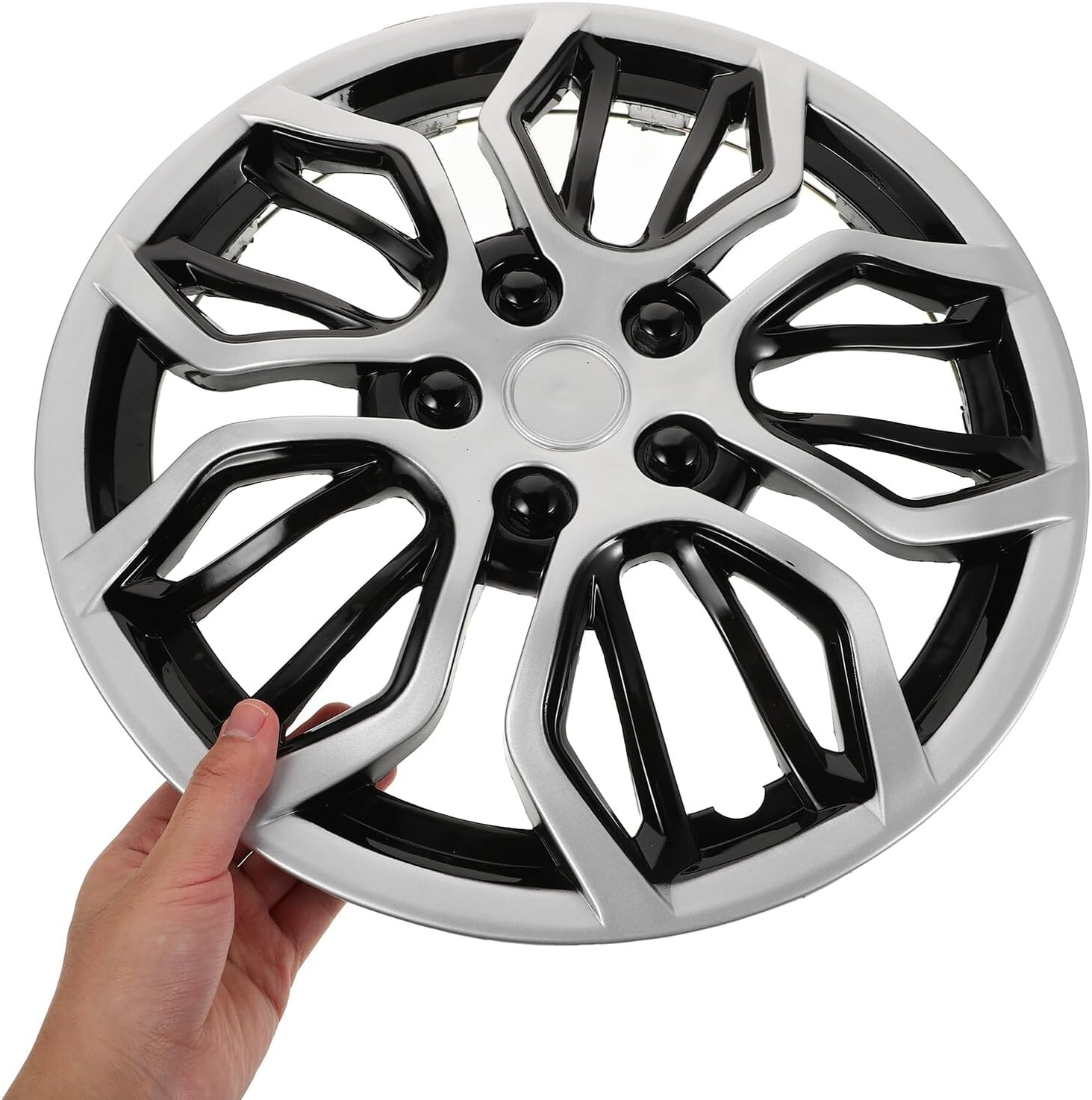 Cabilock Automotive Wheel Hub Cap Cover Trailer Wheel Rim Cover Hubcaps Replacement Fits Materials image number 4