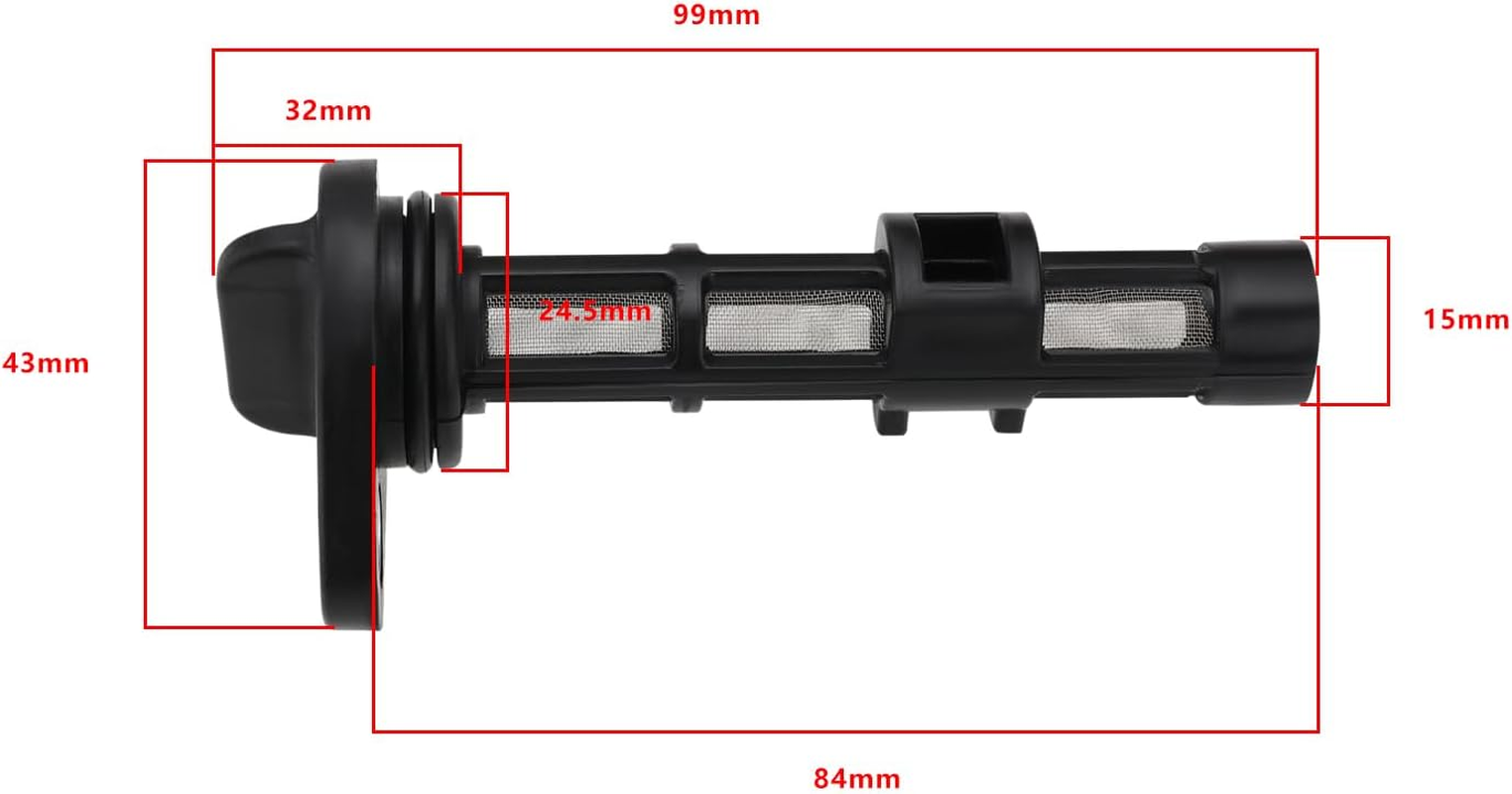 Ecsing 2PCS Oil Filter Strainer with Seals Diesel Engine Filter OE:114250-35070 Compatible with Yanmar L40 L48 L70 L90 L100 Diesel Engines 99X43X32Mm image number 2
