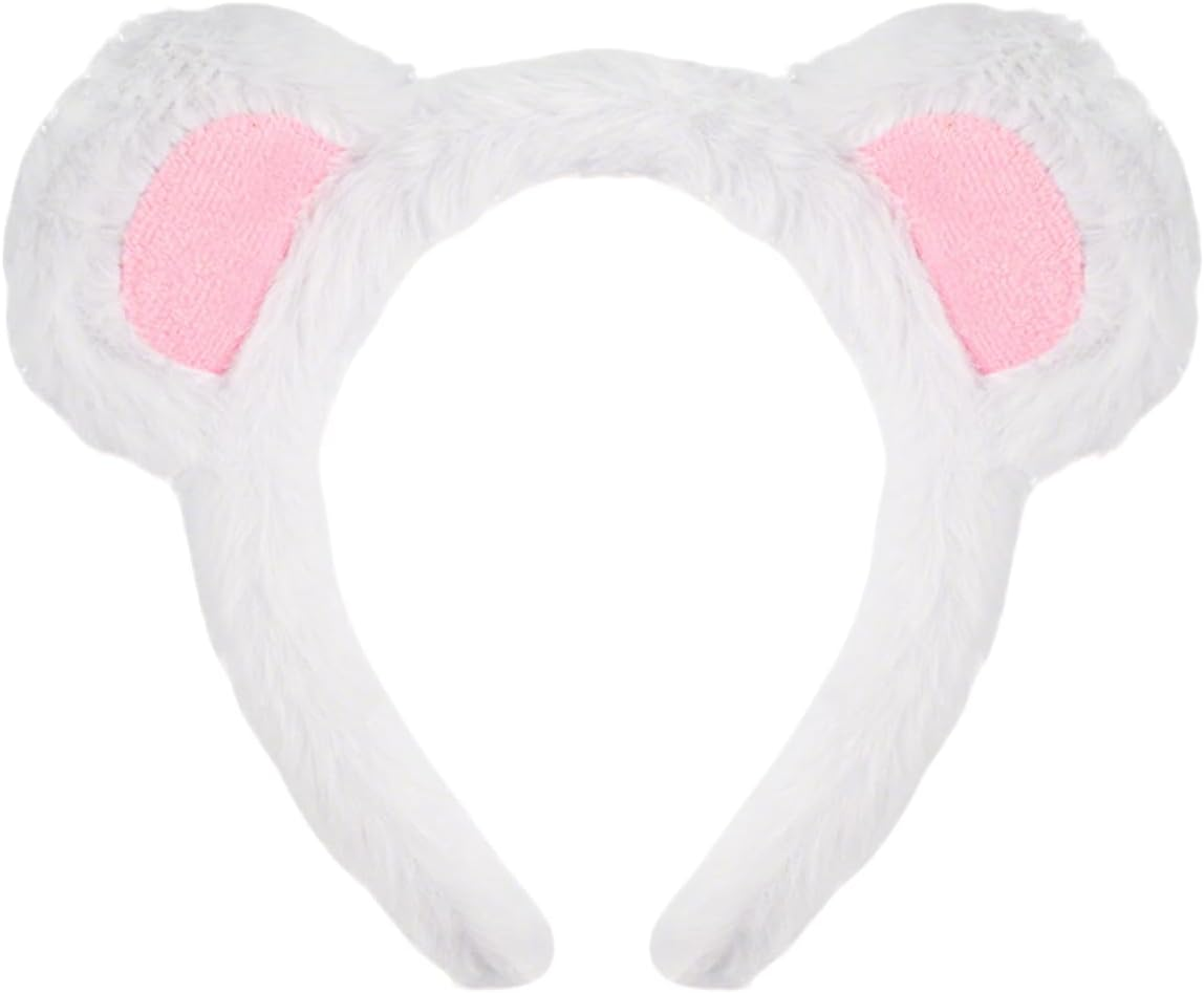 HDBHBH Brown Bear Ears Headband - Cute Fluffy Brown Bear Ears Headband for Adults - Animal Ear Costume Accessories for Halloween Cosplay Party, Christmas, Birthday & Daily Dress Up