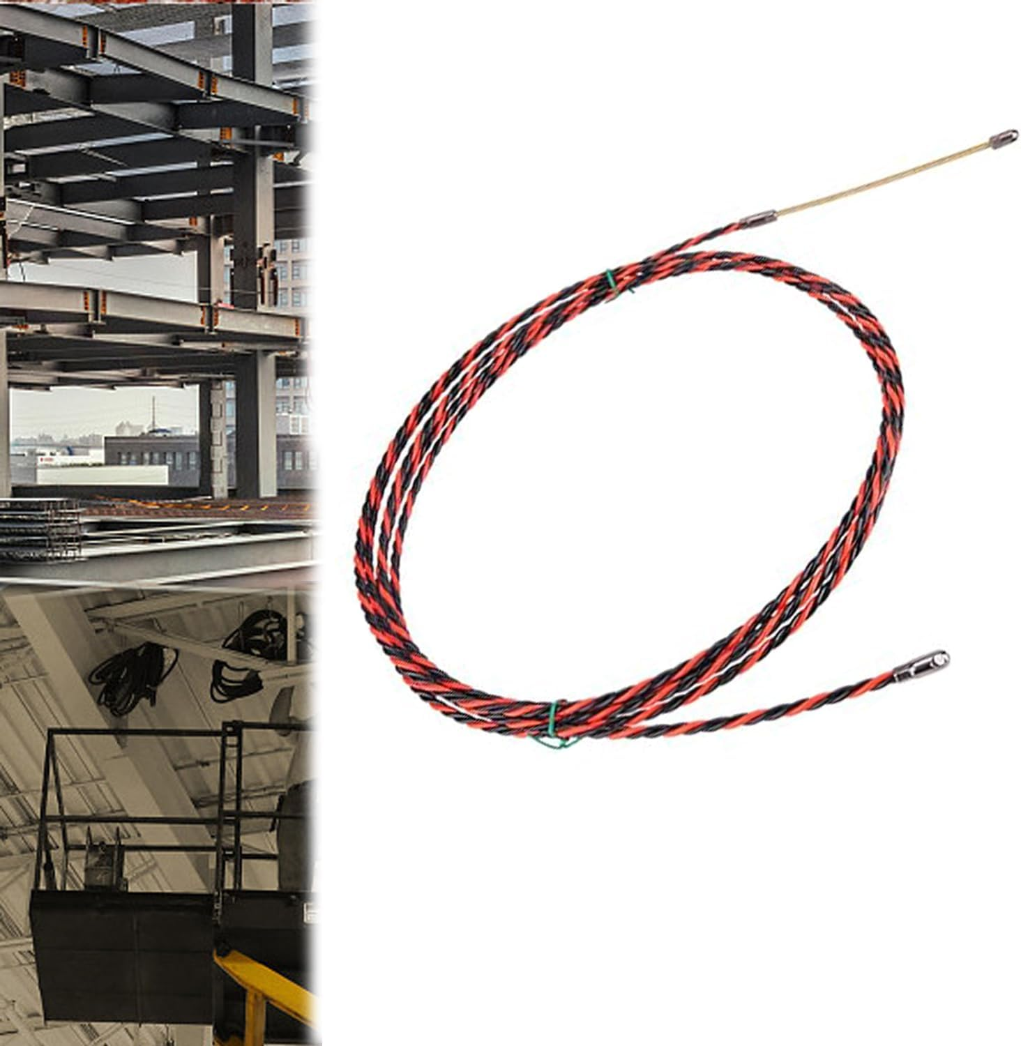 WEZCHUGHAOL Cable Wire Puller Electrician Threading Device Steel Wire Puller Versatile Wire Puller Cable Threader Tool Threader Candy Dispenser Machine Electrical Wire Threader Tool Puller (10M)