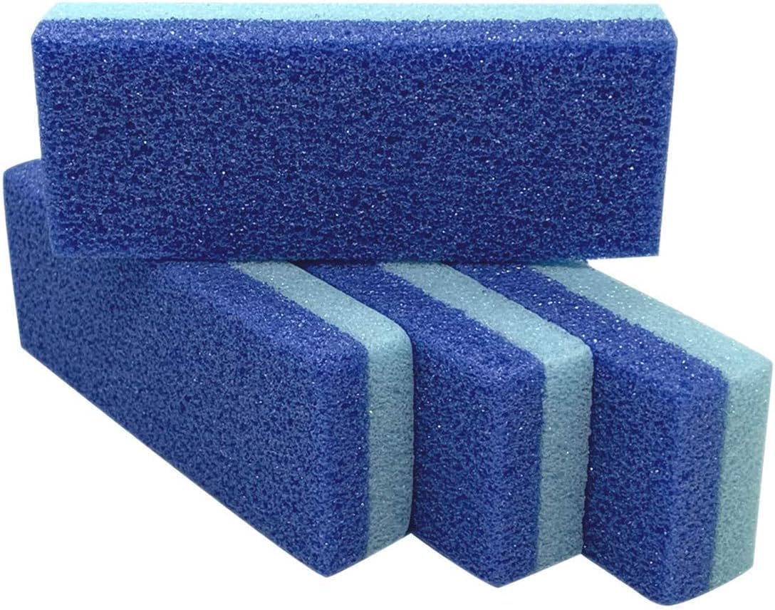 Foot Pumice Stone for Feet Hard Skin Callus Remover and Scrubber (Pack of 4) Blue image number 3