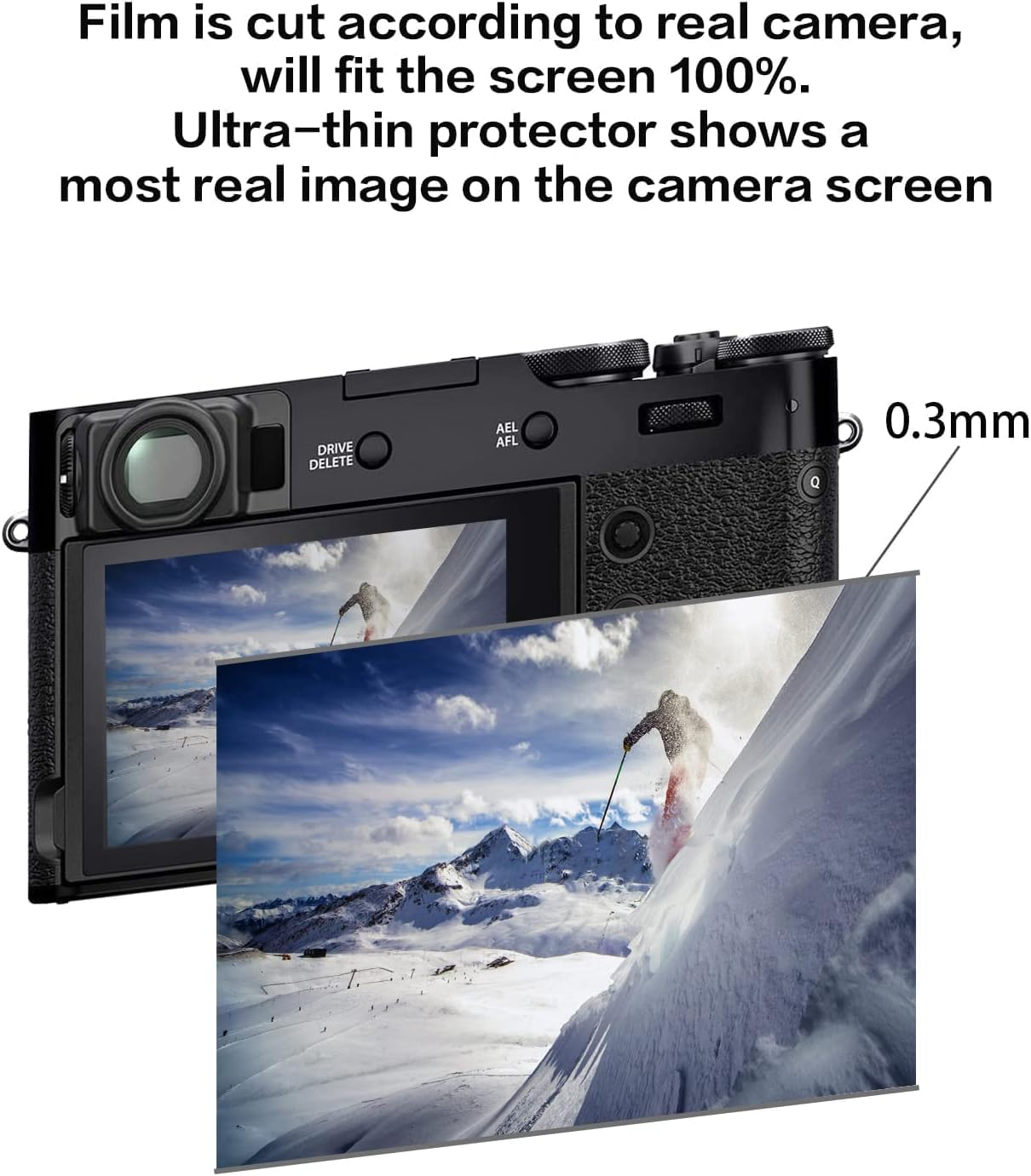 Rieibi (3 Packs) Screen Protector for Fujifilm X-Pro2 XPRO2 Digital Camera, 0.33Mm 9H Hardness Tempered Glass Film for Fuji X-Pro 2 X-Pro-2 Anti-Fingerprint Anti-Scratch Ultra-Clear image number 6