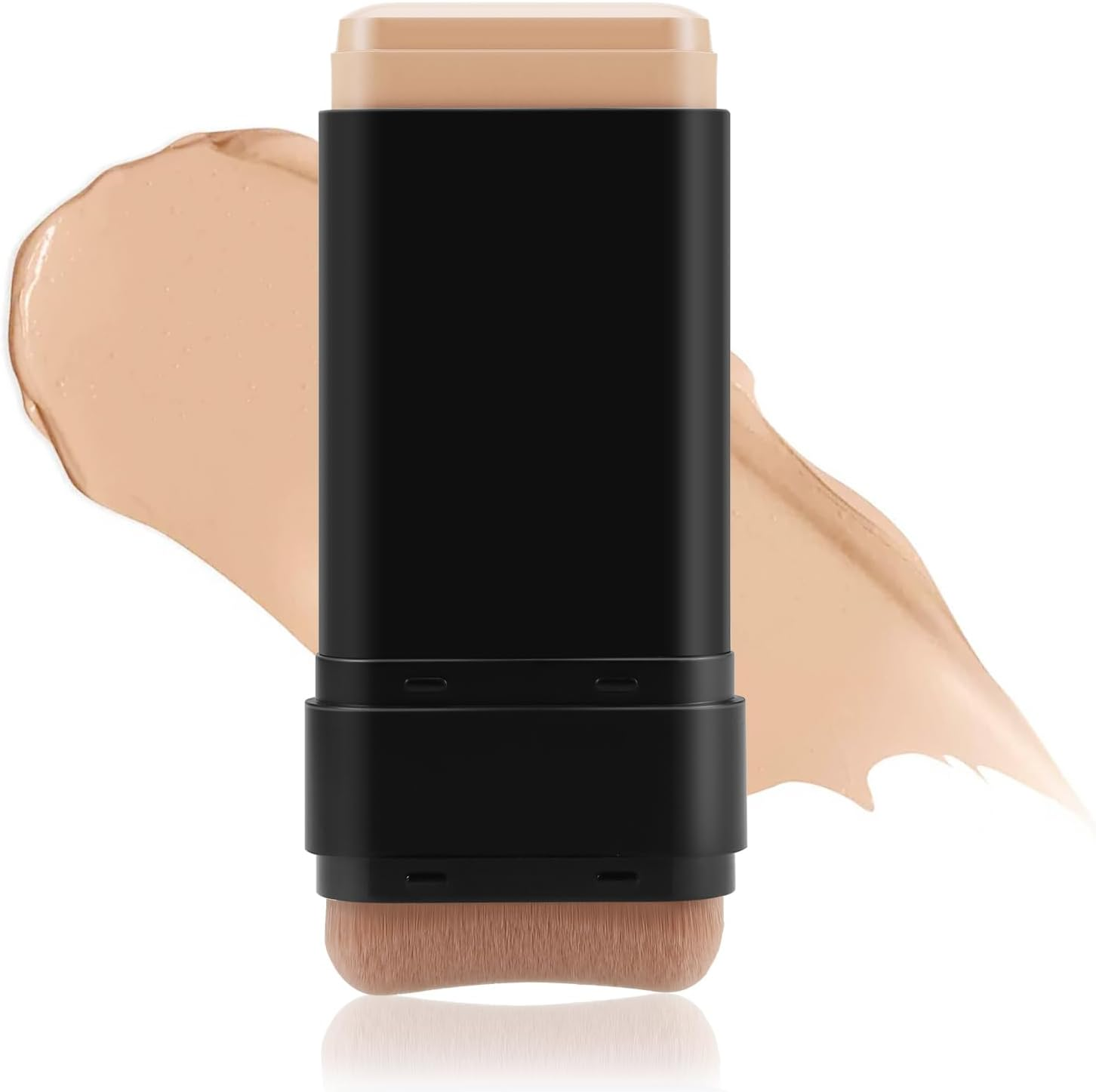 Boobeen Full Coverage Foundation Stick, Cream Foundation Makeup with Brush, Longwear Concealer and Contour Stick with Matte Finish to Cover Blemishes