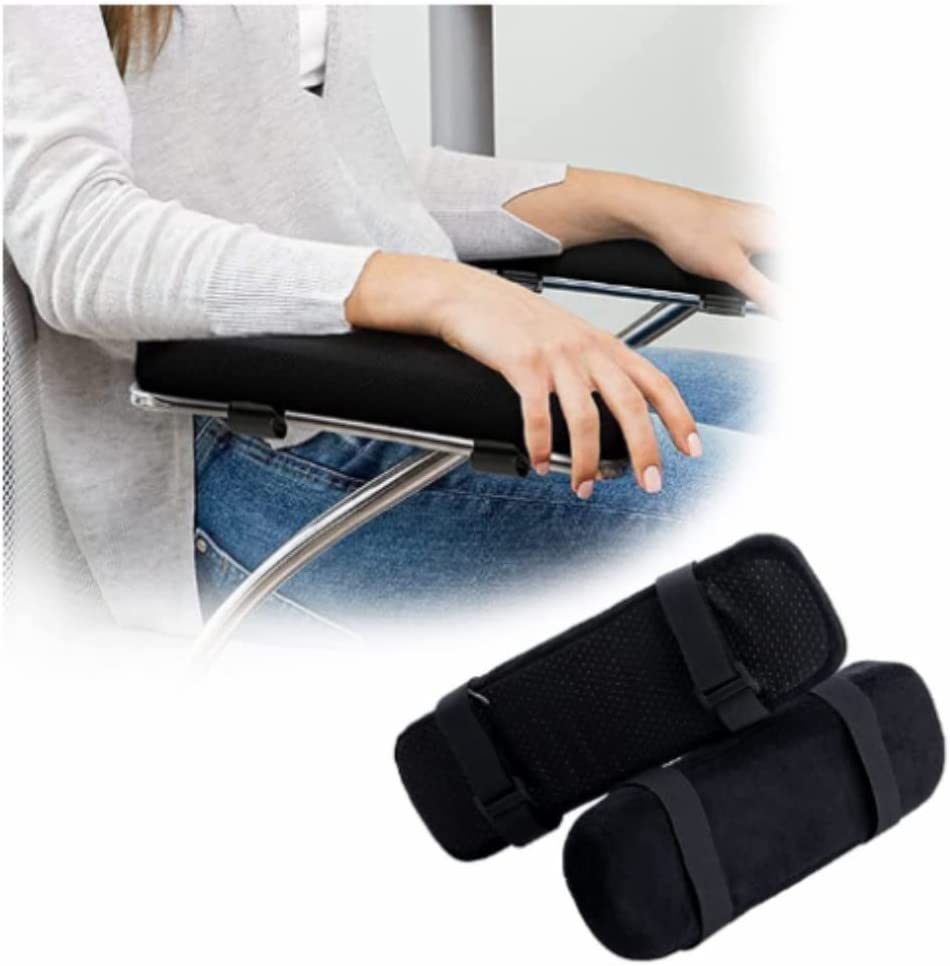 Arm Rest for Desk, Office Chair Armrest Slipcovers Covers,Washable and Durable Desk Chair Arm Cushion with Memory Foam,Arm Rest Pillow for Office Chairs, Wheelchairs, Desk Chairs, and Computer Chairs image number 2