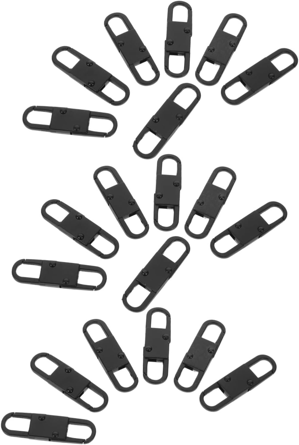 WOONEKY 20Pcs Theft Double Carabiner Clips Small Spring Gate Snap Hooks for Keys Luggage Handbags Metal Alloy Mini Clips for Travel and Outdoor Use image number 4