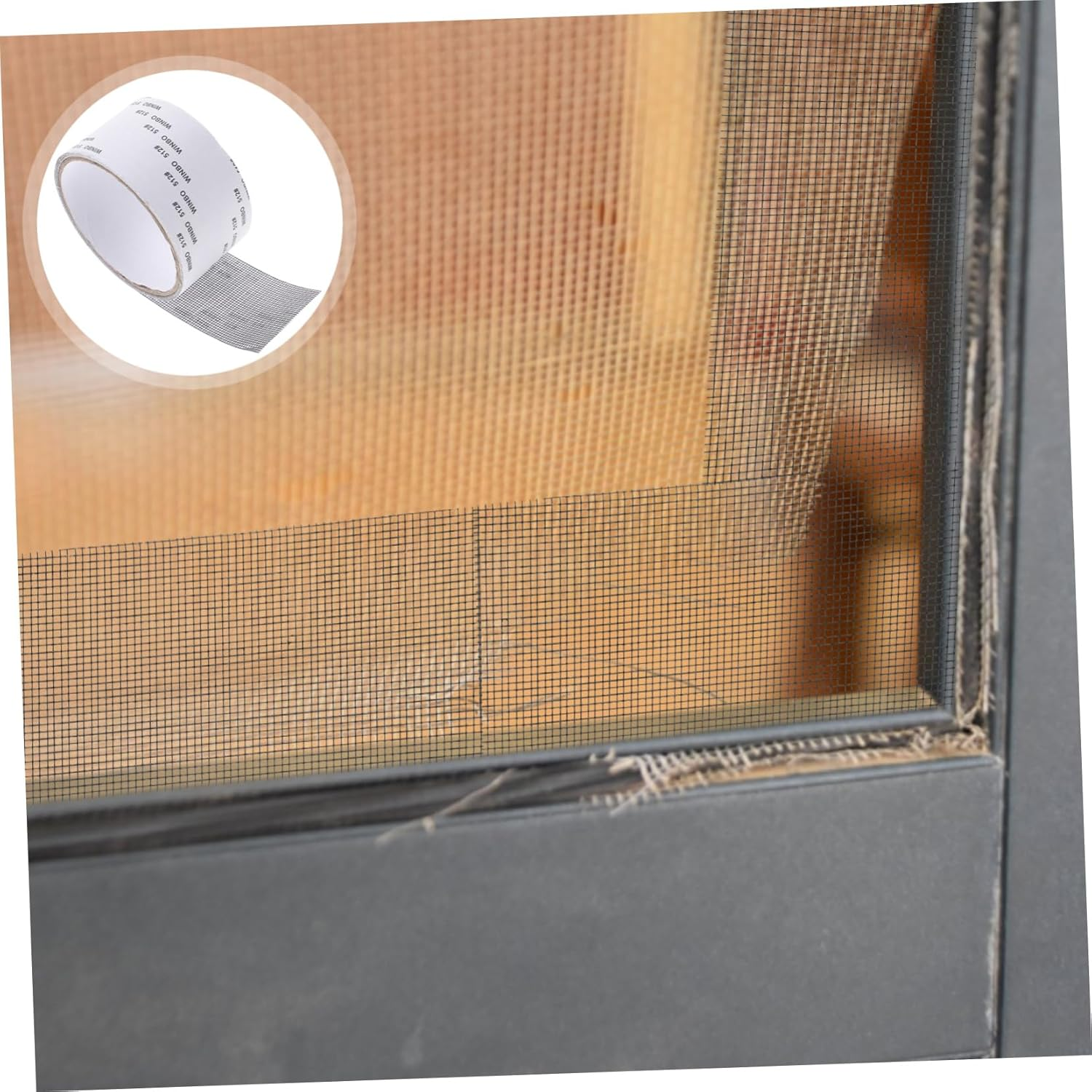 Outanaya Screen Patch Tape Black Mesh Repair Kit for Window Screen Door Mesh Strong Adhesive image number 3