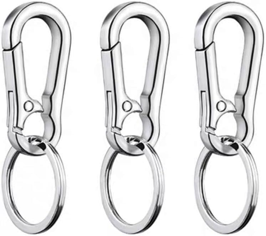 Metal Keyring Keychain Key Ring Chain Holder Organizer for Car/Key Finder, 3 Pack image number 5