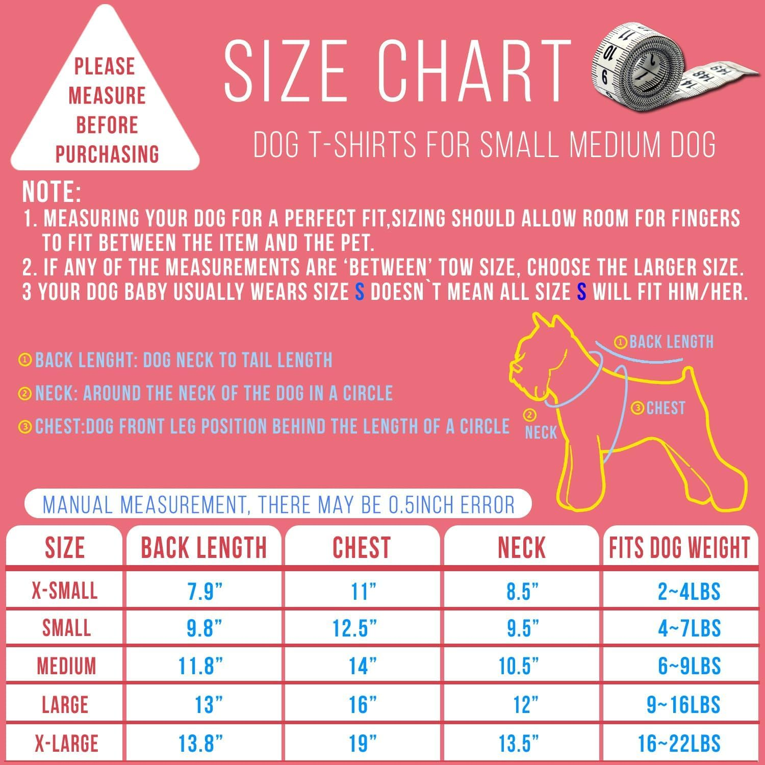 KINGMAS 4 Pieces Dog T-Shirt, Breathable Pet Shirts, Puppy Sweatshirt Dog Clothes Outfit Apparel Coats for Small Medium Dogs Cats (Blue, Green, Red, Orange) - X-Large image number 4