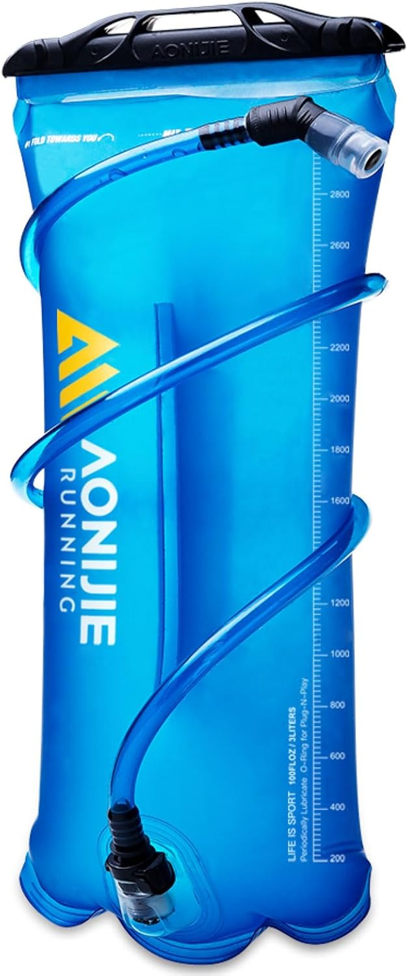 Azarxis Hydration Bladder, 1.5L, 2L, 3L Water Container, Hydration System Water Bag for Hiking Camping Hydration Backpack (Blue - 3L) image number 5