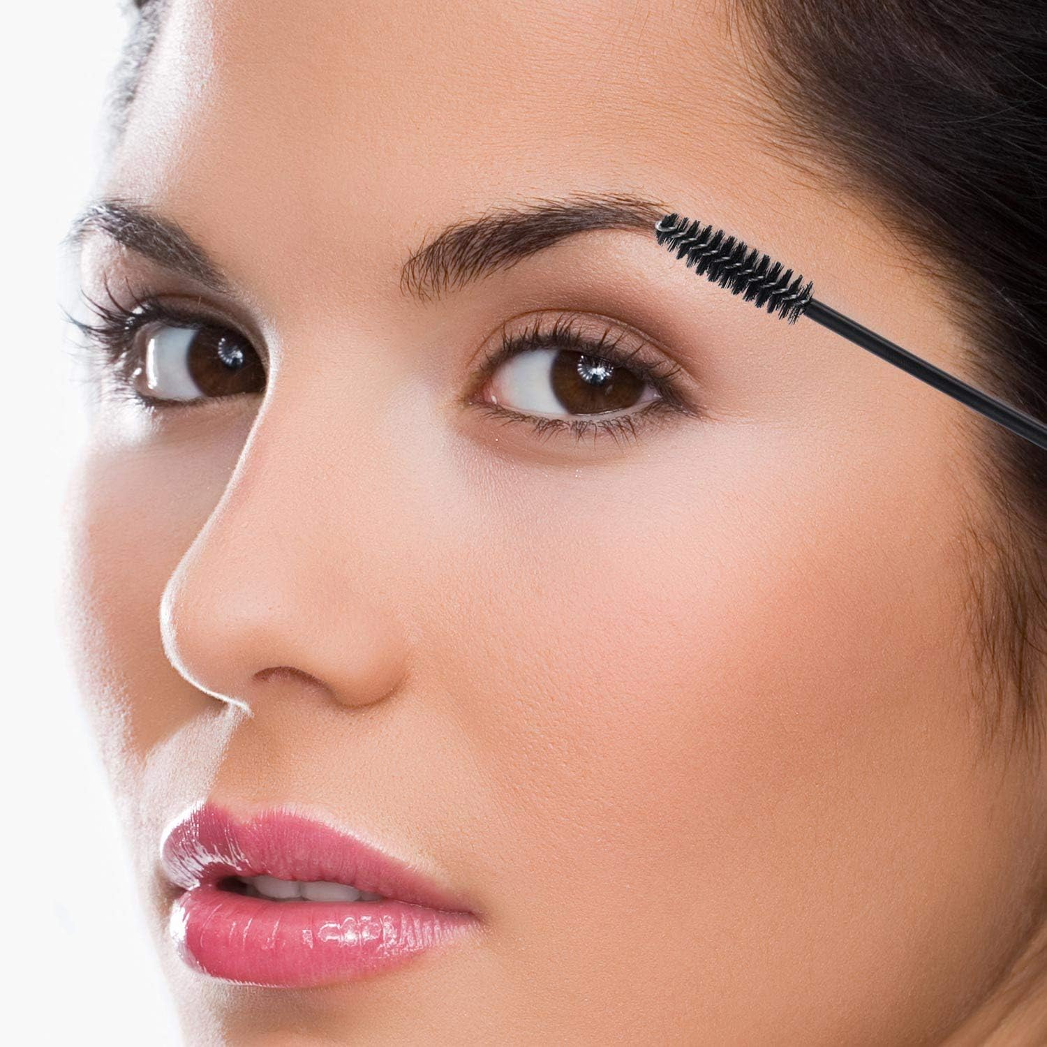 Tbestmax 200 Disposable Mascara Wand Eyebrow Brushes Spoolies Applicator for Eyelash Extension Makeup Kits image number 4