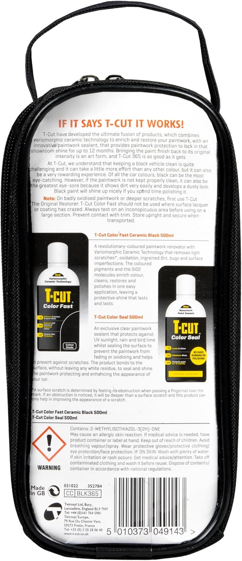 T-Cut 365 Paintwork Perfection, Car Polish and Restorer Kit, Ultimate Black - Paintwork Kit image number 7