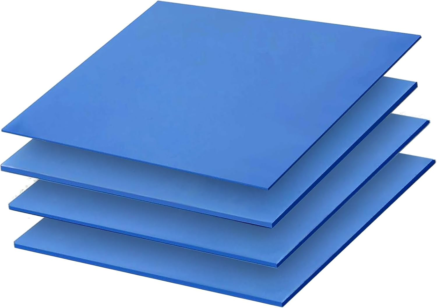 Suytvenxau 4 Pack Thermal Pad 100X100Mm, 0.5Mm-2Mm Thickness, High Temperature Heat Resistant Silicone Grease 6.0W/Mk Thermal Pads for PC, Laptop, CPU, GPU, SSD, IC, LED Cooling image number 3