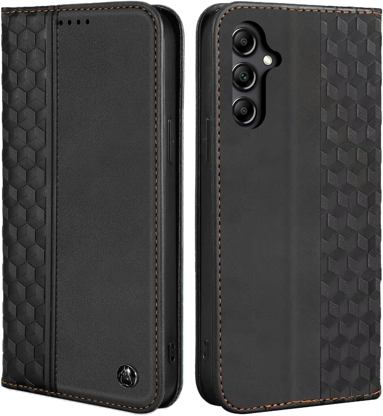 CXTCASE Case for Samsung Galaxy A35, Shockproof PU Leather Flip Folio Cover with Card Slots, Magnetic Wallet Case for Samsung Galaxy A35, Black