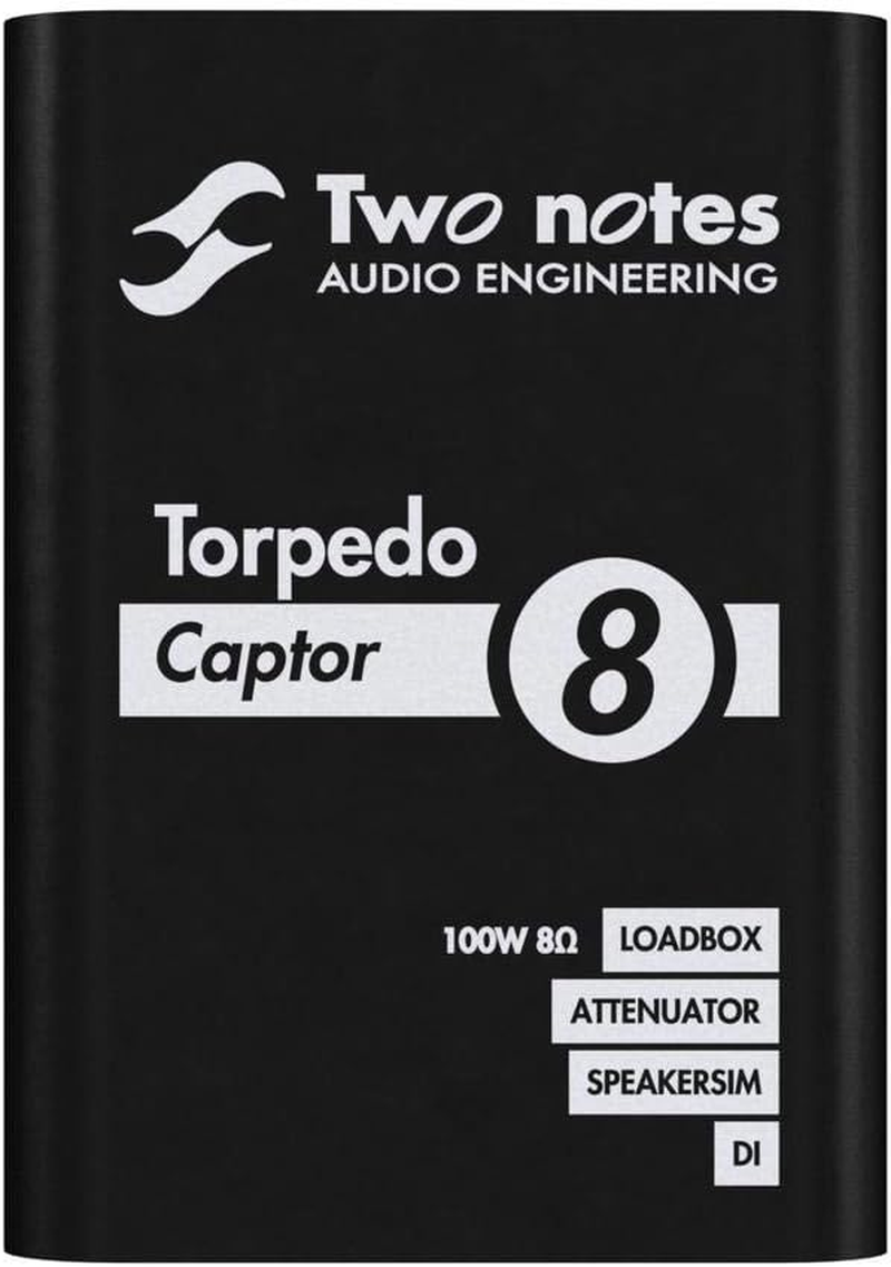 Two Notes Torpedo Captor Reactive Loadbox DI and Attenuator - 8 Ohm