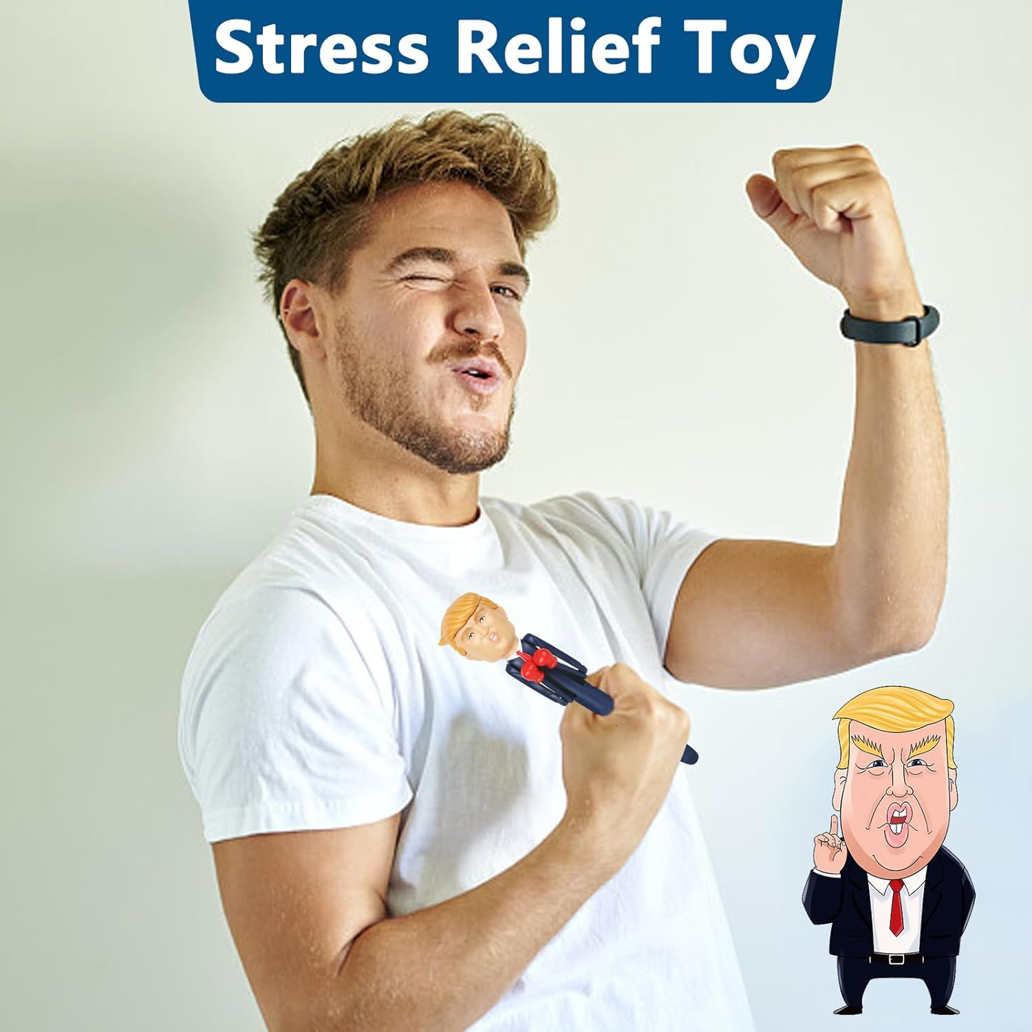 Trump Merchandise, Talking Trump Pen with Real Voice Funny Gifts for Men Donald Trump Gifts Novelty Gifts for Adults, Unique Gag Gifts Christmas Birthday image number 3