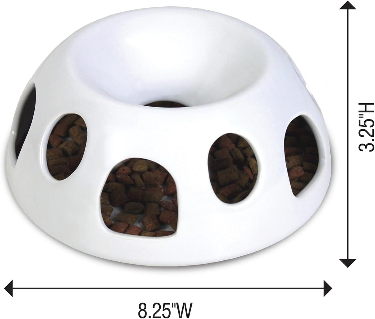 Pioneer Pet Tiger Diner Ceramic Food Dish/Bowl, White - Multi/None image number 2