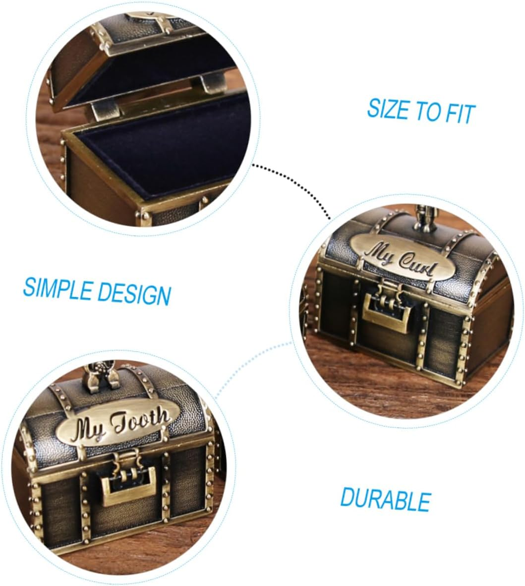 Gatuida 2Pcs Tooth Fetal Hair Keepsake Boxes Safe for Special Occasions Christening Birthday