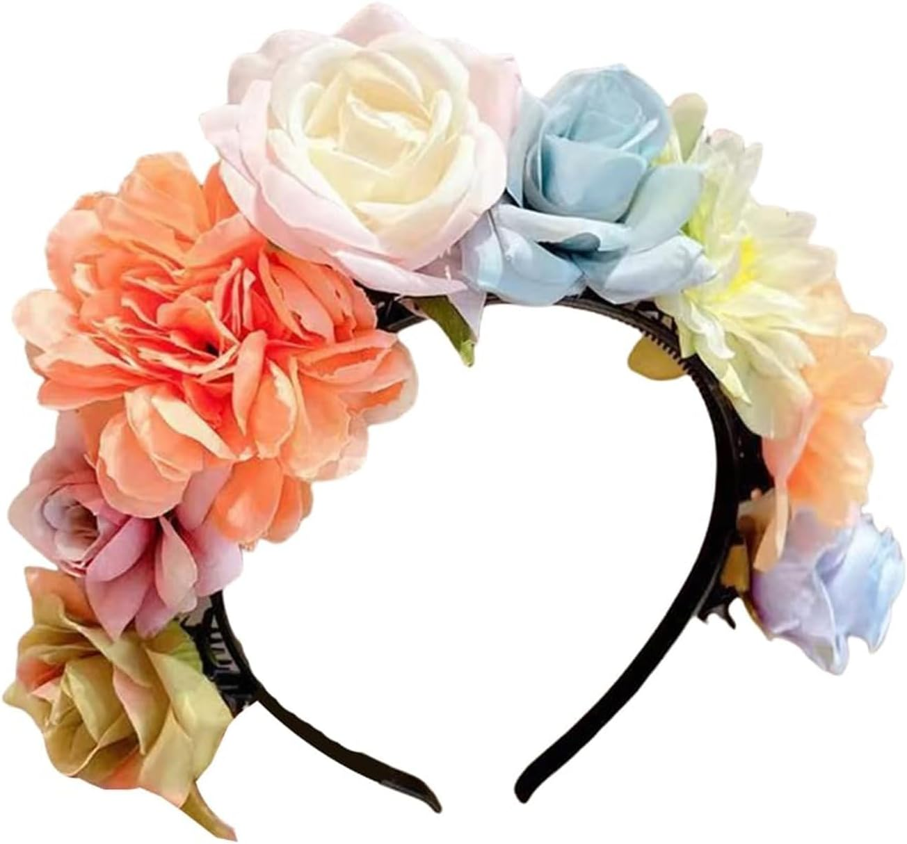 Ssyang 2 Pieces Hair Band with Twist Clip Hairstyle Aid Hair Band with Clips, Hair Twister Headband, Twist Clip Headband Girls Hair Accessories (White + Pink with Colour Gradient)