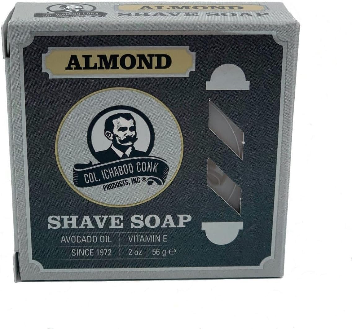 Col. Ichabod Conk Glycerin Soap (Almond 4 Pack) image number 2